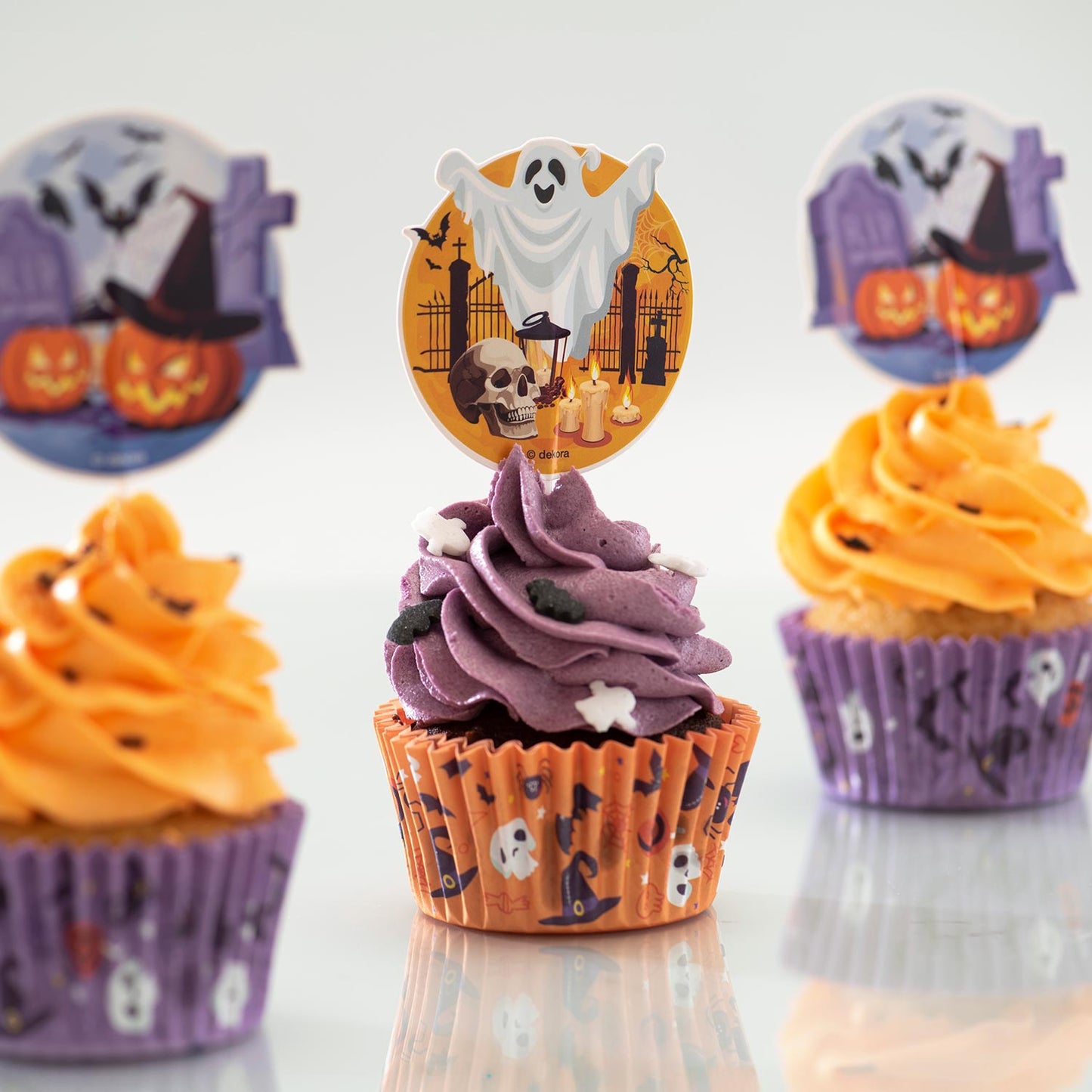 KIT DECORACIÓN CÁPSULAS Y TOPPERS HALLOWEEN