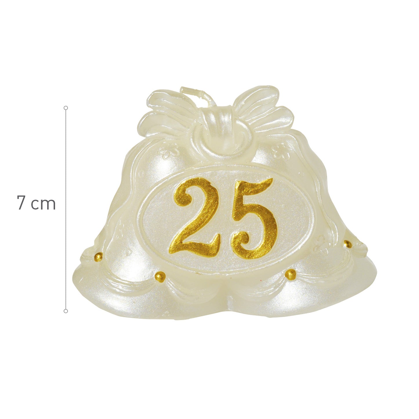 VELA 25 ANIVERSARIO 7CM