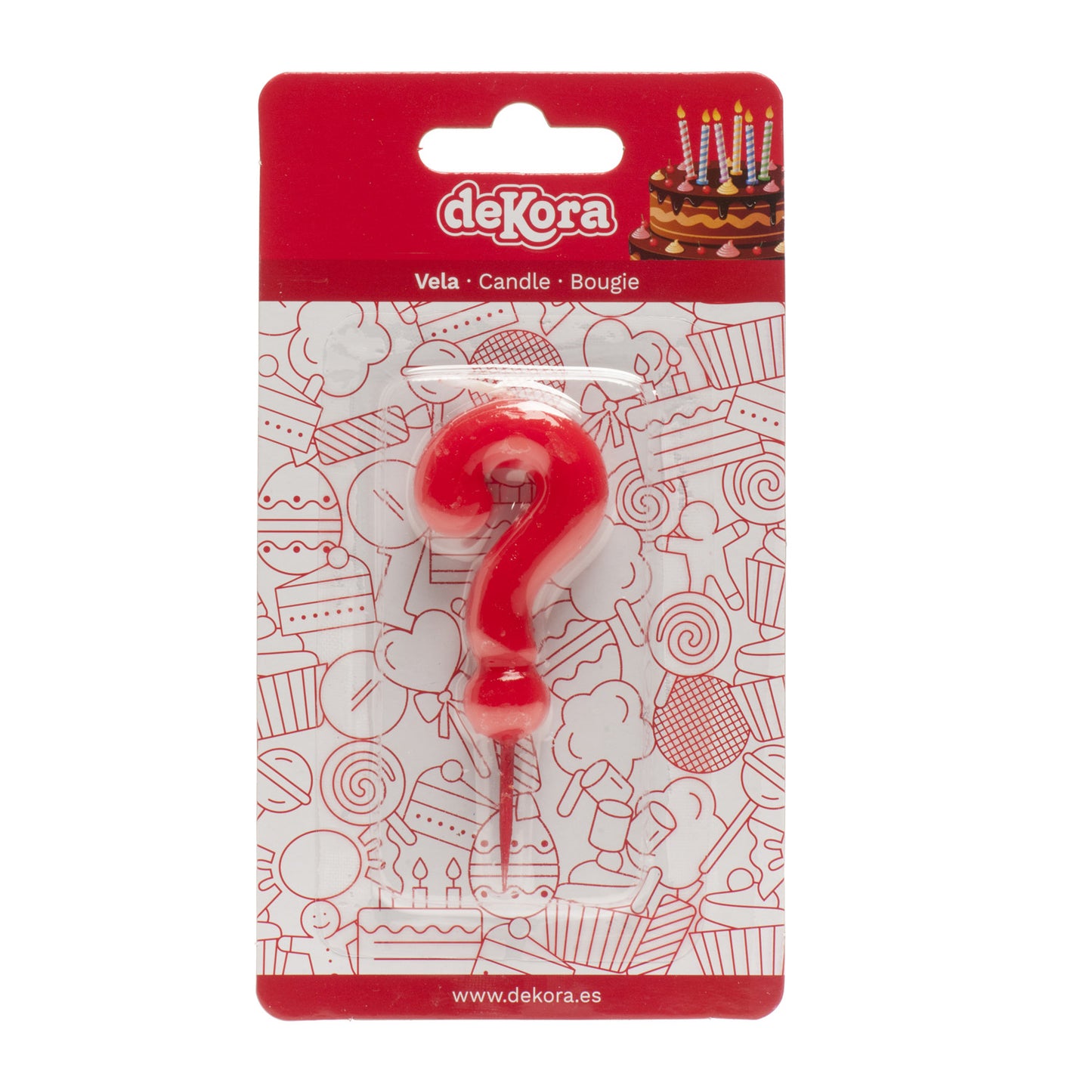 BOUGIE COMIC "?" AVEC BLISTER
