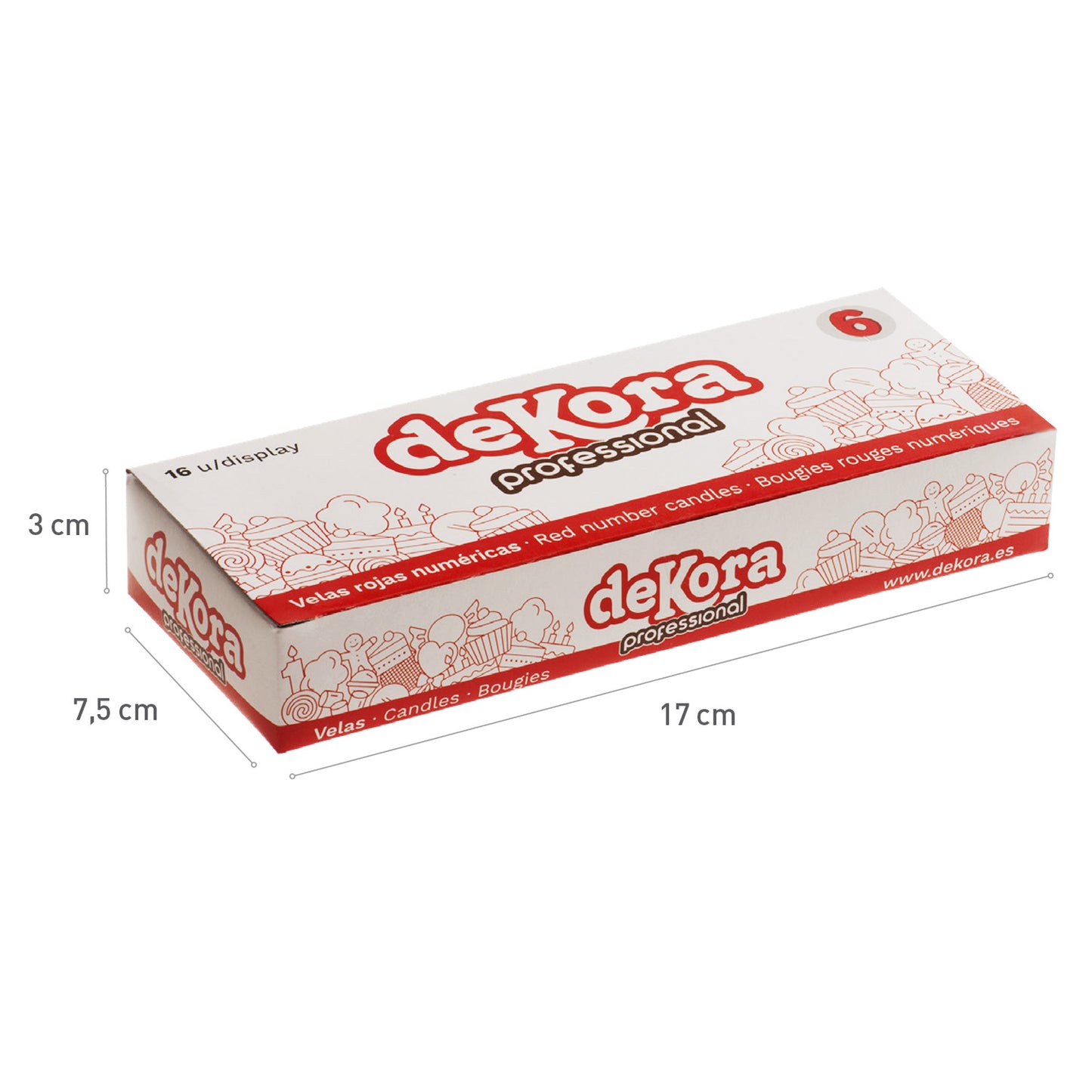BOUGIE CHIFFRE 1 HELVET