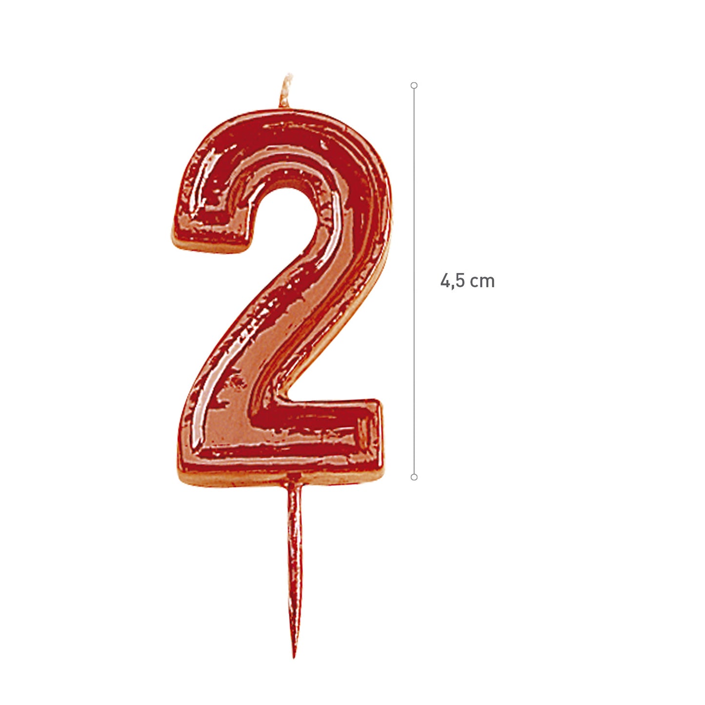 HELVET BIRTHDAY CANDLE Nº2 (4,5X3,5CM)