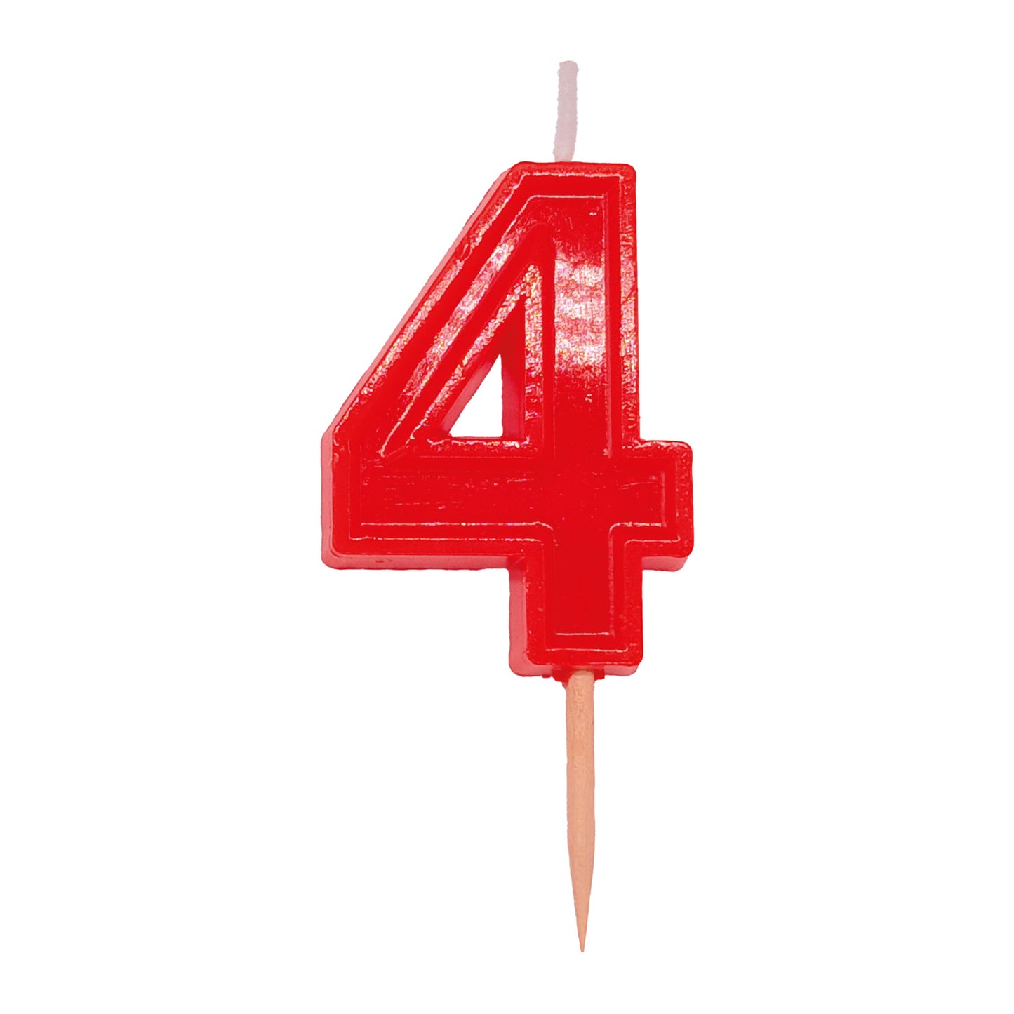 12 VELAS NÚMERO 4 HELVET