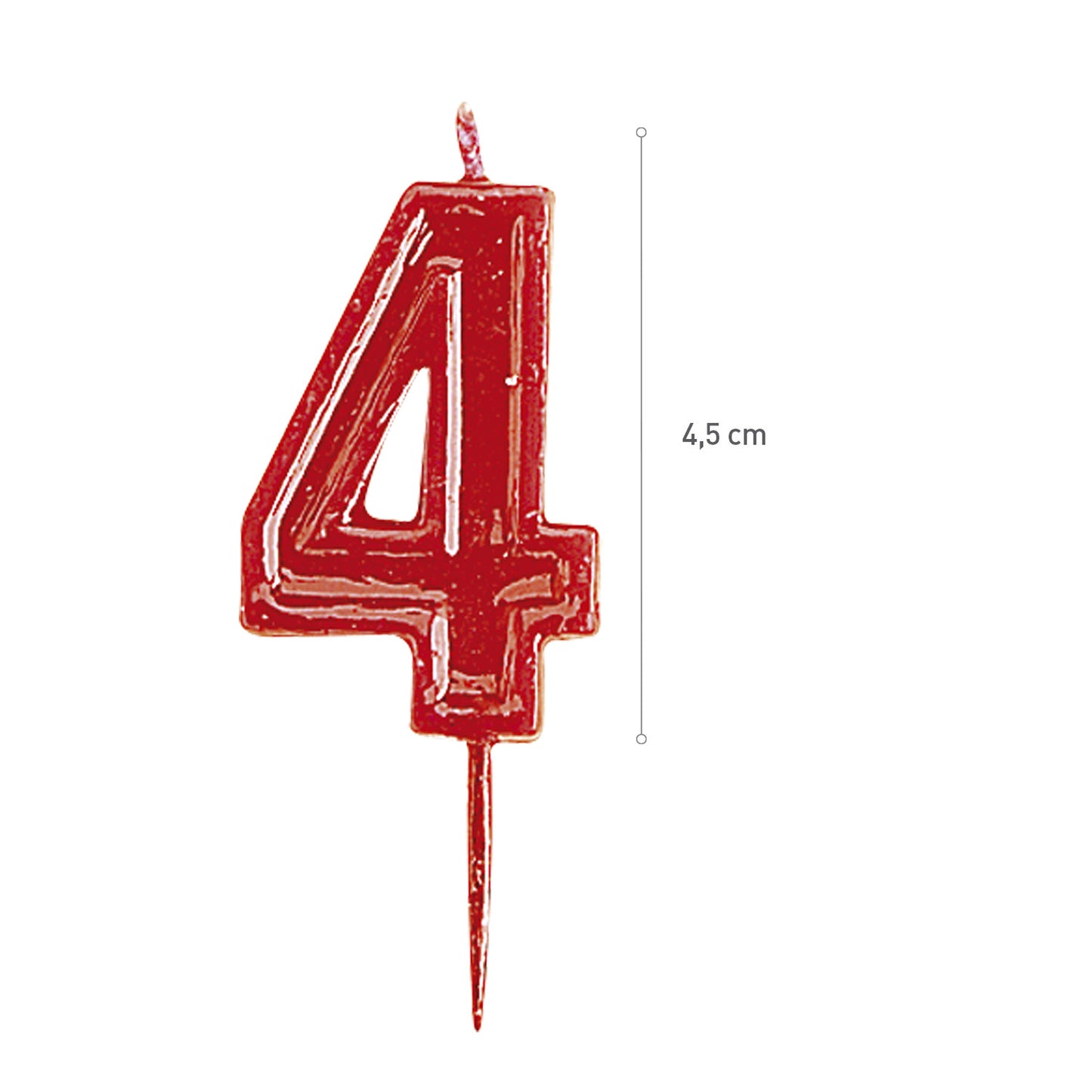 HELVET BIRTHDAY CANDLE Nº4 (4,5X3,5CM)