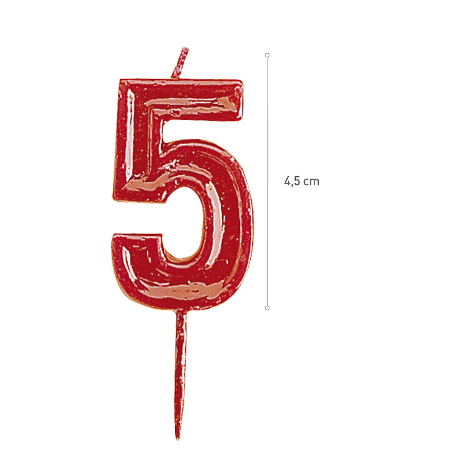HELVET BOUGIE ANNIVERSAIRE Nº5 (4,5X3,5CM)