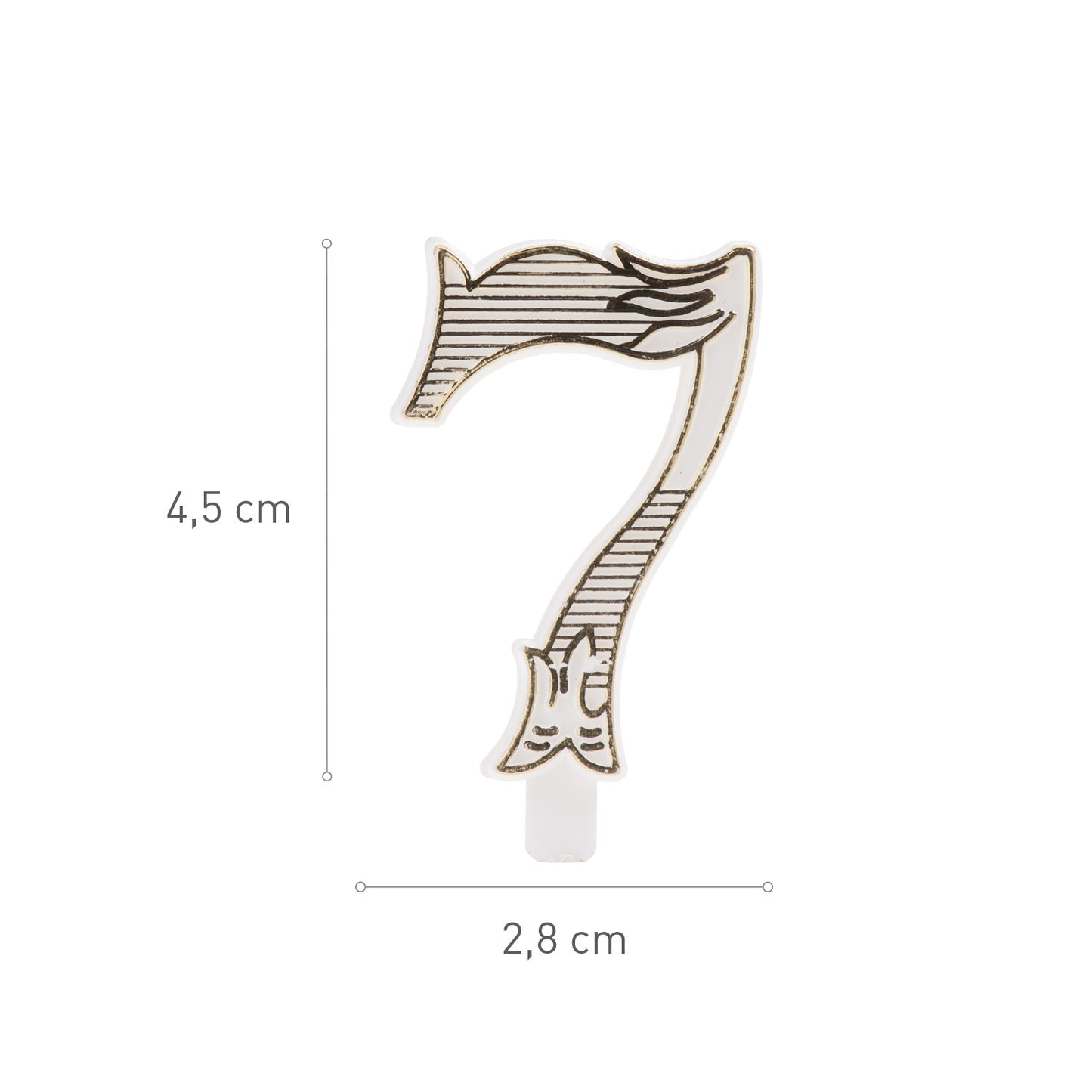 Nº 7 PLASTICO ORO
