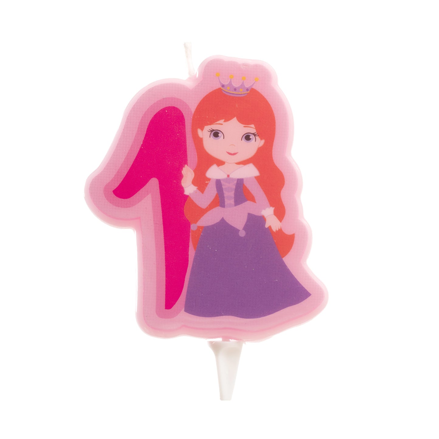 DISPLAY 12 CANDLES PRINCESS Nº1-7CM.