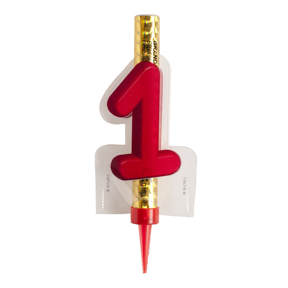 DISPLAY 12 CANDLE SPARKLER NUMBER 1 12 CM