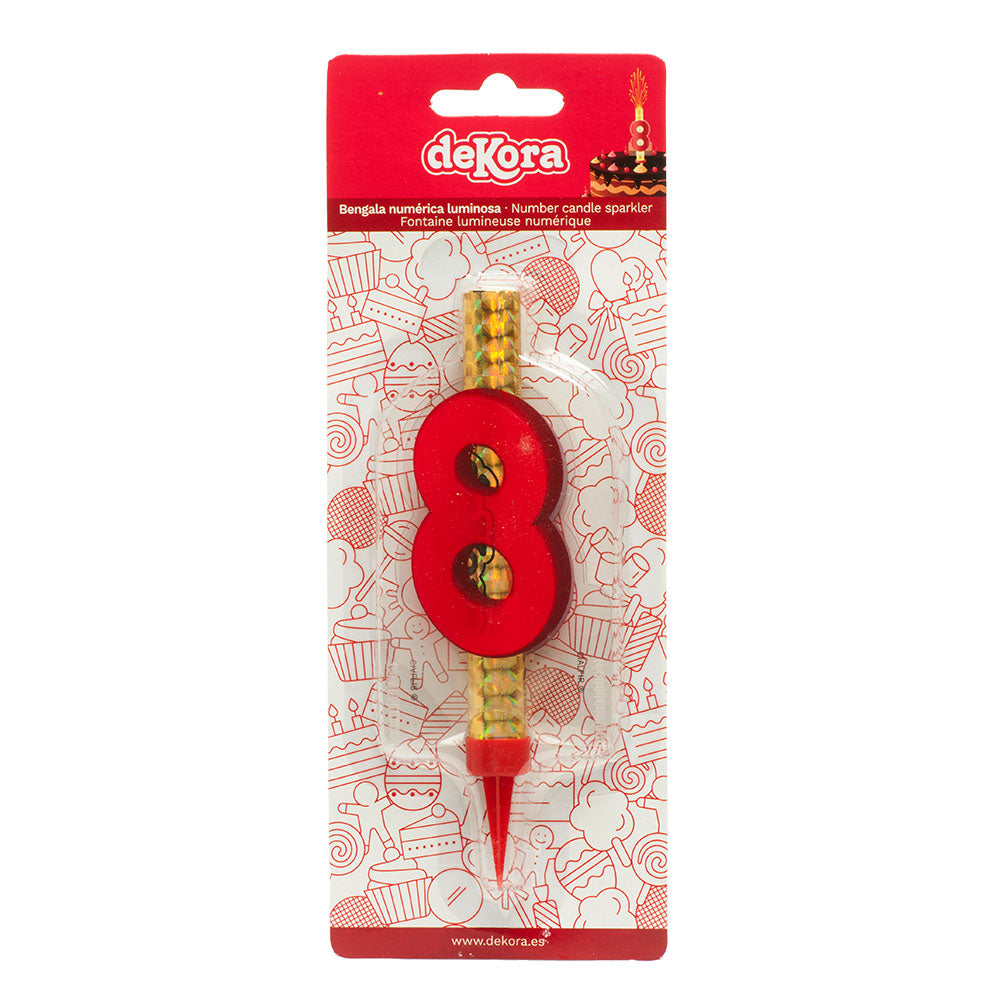 ESPOSITORE 12 BASTONCINI PIROTECNICI Nº 8 12 CM