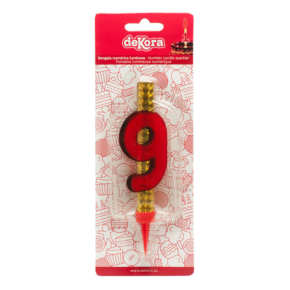 ESPOSITORE 12 BASTONCINI PIROTECNICI Nº 9 12 CM