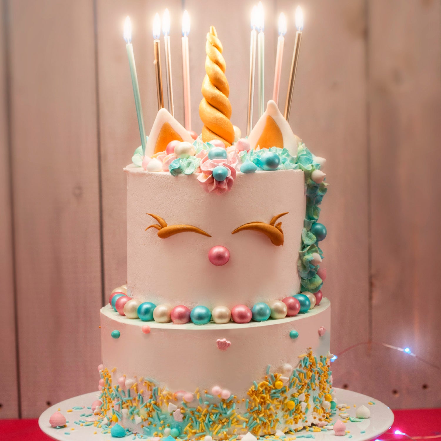 CONFEZIONE 16 CANDELINE METALLIZZATE MIX 13CM