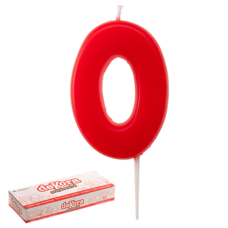 16 BOUGIES ANNIVERSAIRE NUMERO 0 GLOBER 5,5 CM