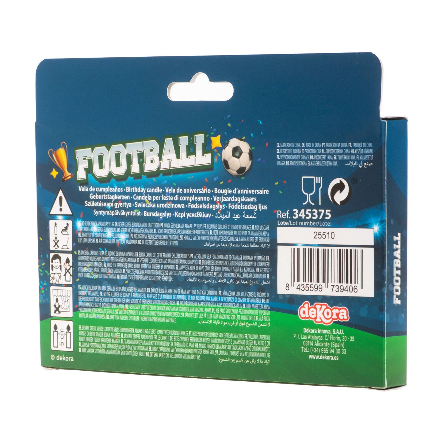 VELAS ANIVERSÁRIO FUTEBOL 4 MODELOS 8CM