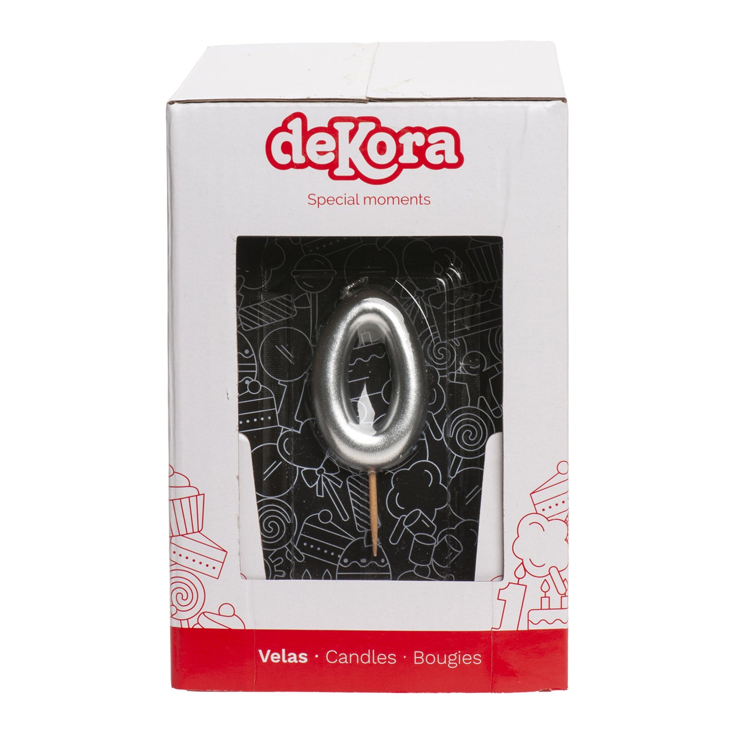 SILVER COMIC BIRTHDAY CANDLE | Nº0