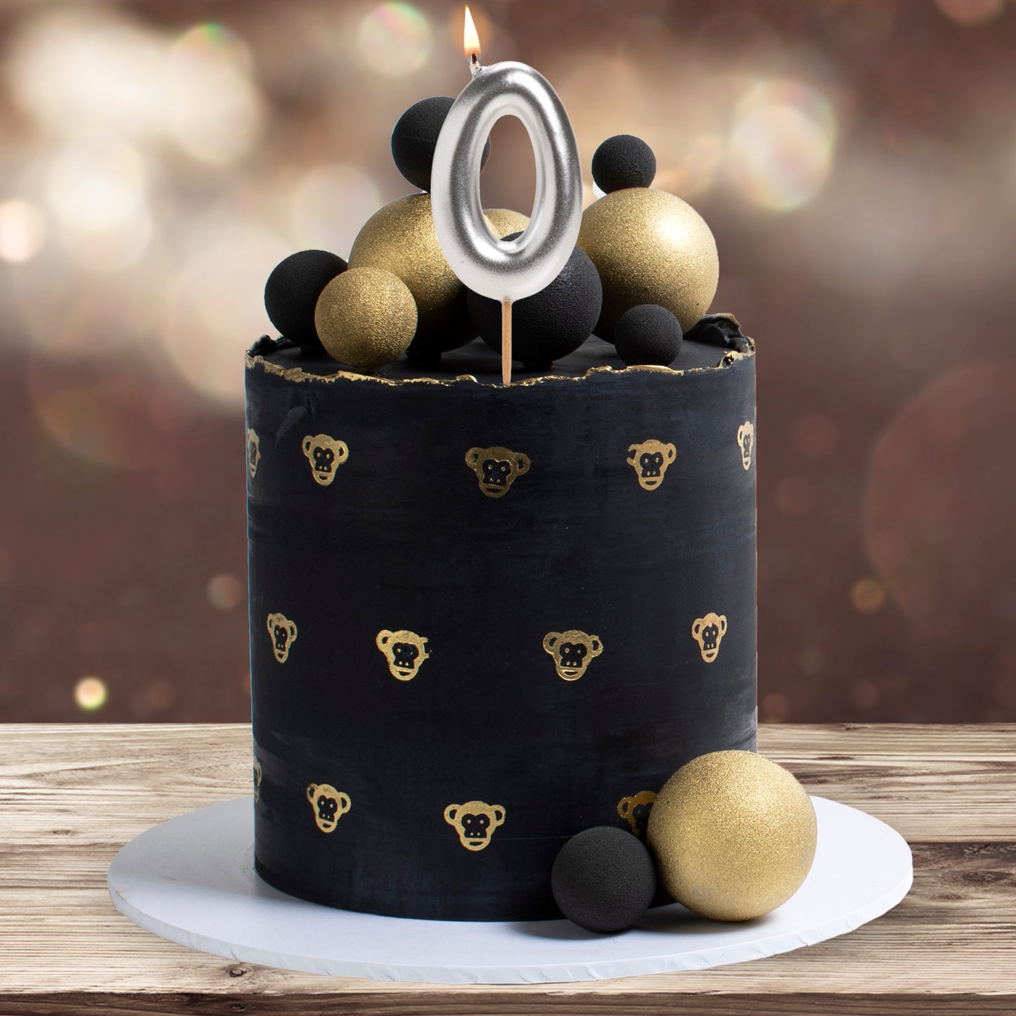 SILVER COMIC BIRTHDAY CANDLE | Nº0