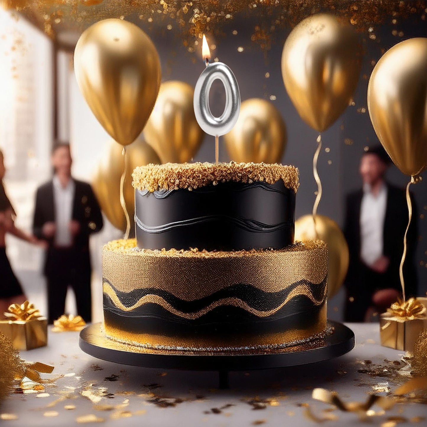 SILVER COMIC BIRTHDAY CANDLE | Nº0