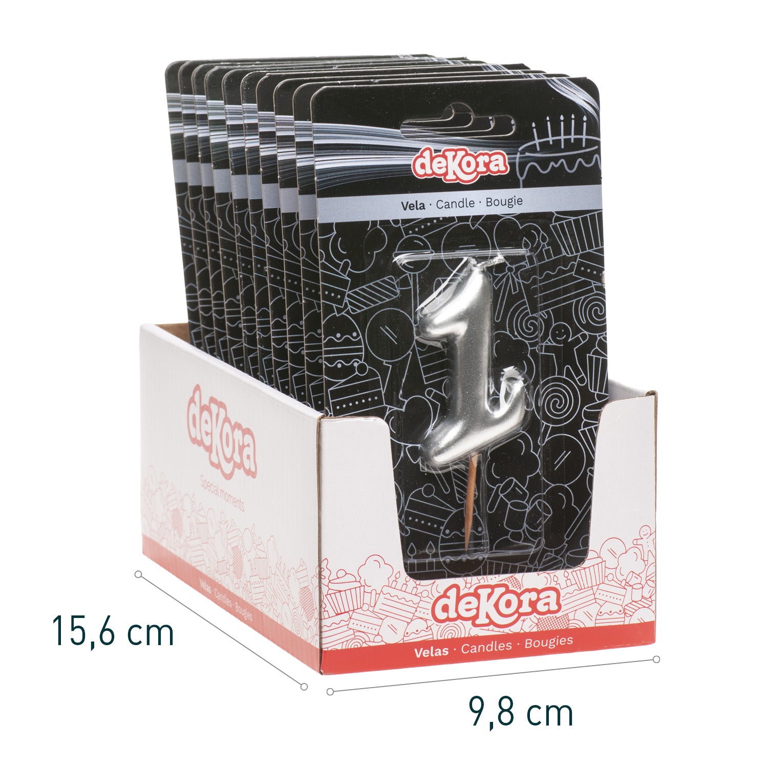 VELA ANIVERSÁRIO COMIC PRATA | Nº1