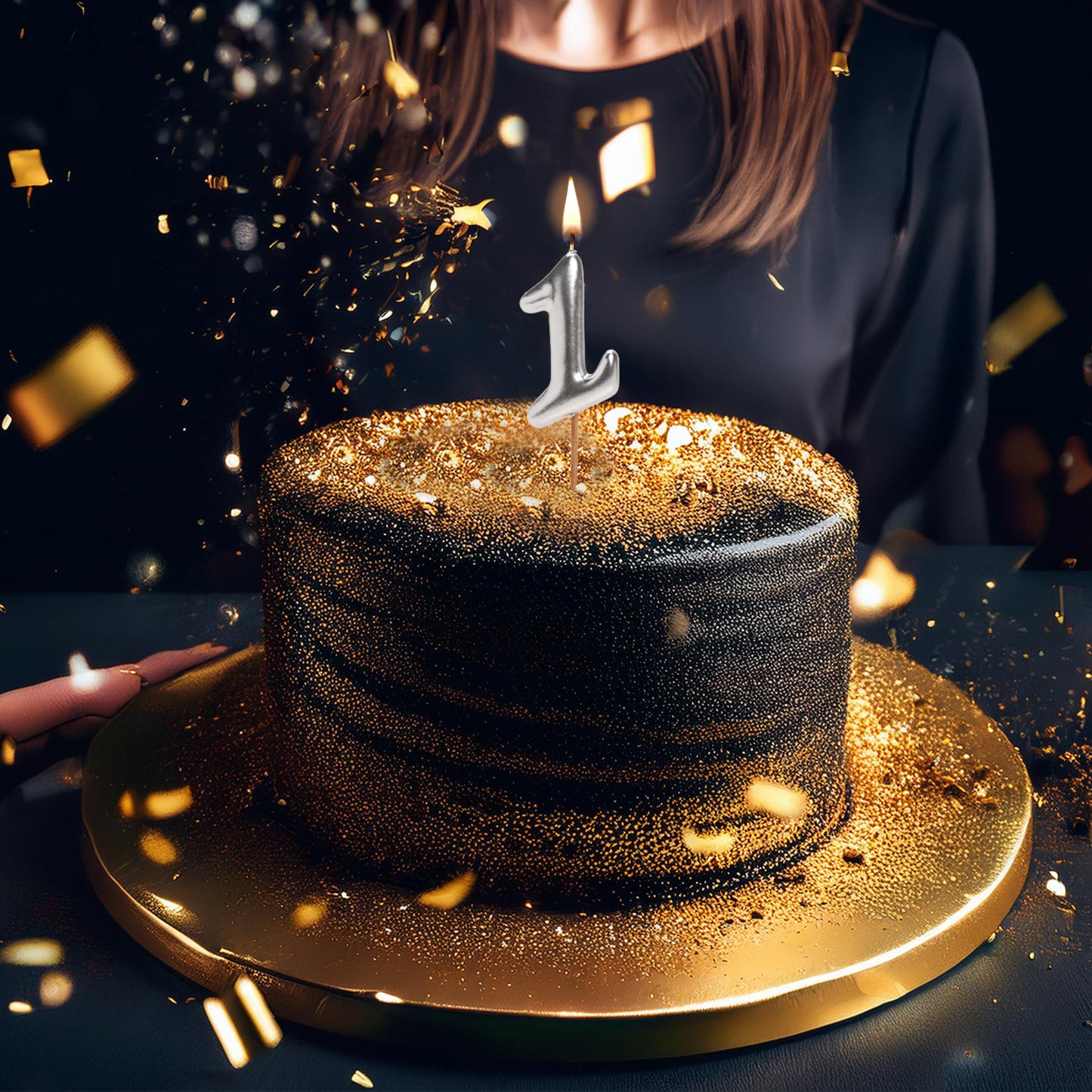 BOUGIE D'ANNIVERSAIRE COMIC EN ARGENT | Nº1
