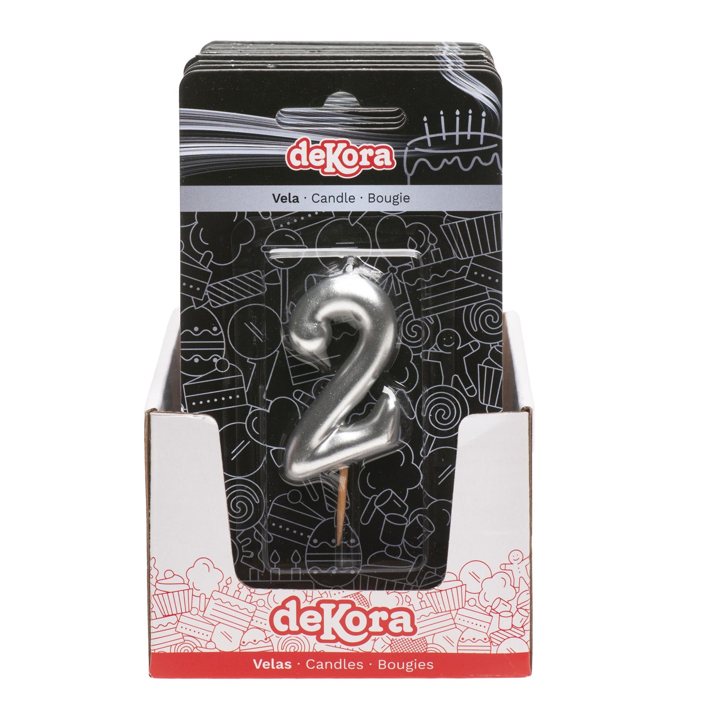 BOUGIE D'ANNIVERSAIRE COMIC EN ARGENT | Nº2