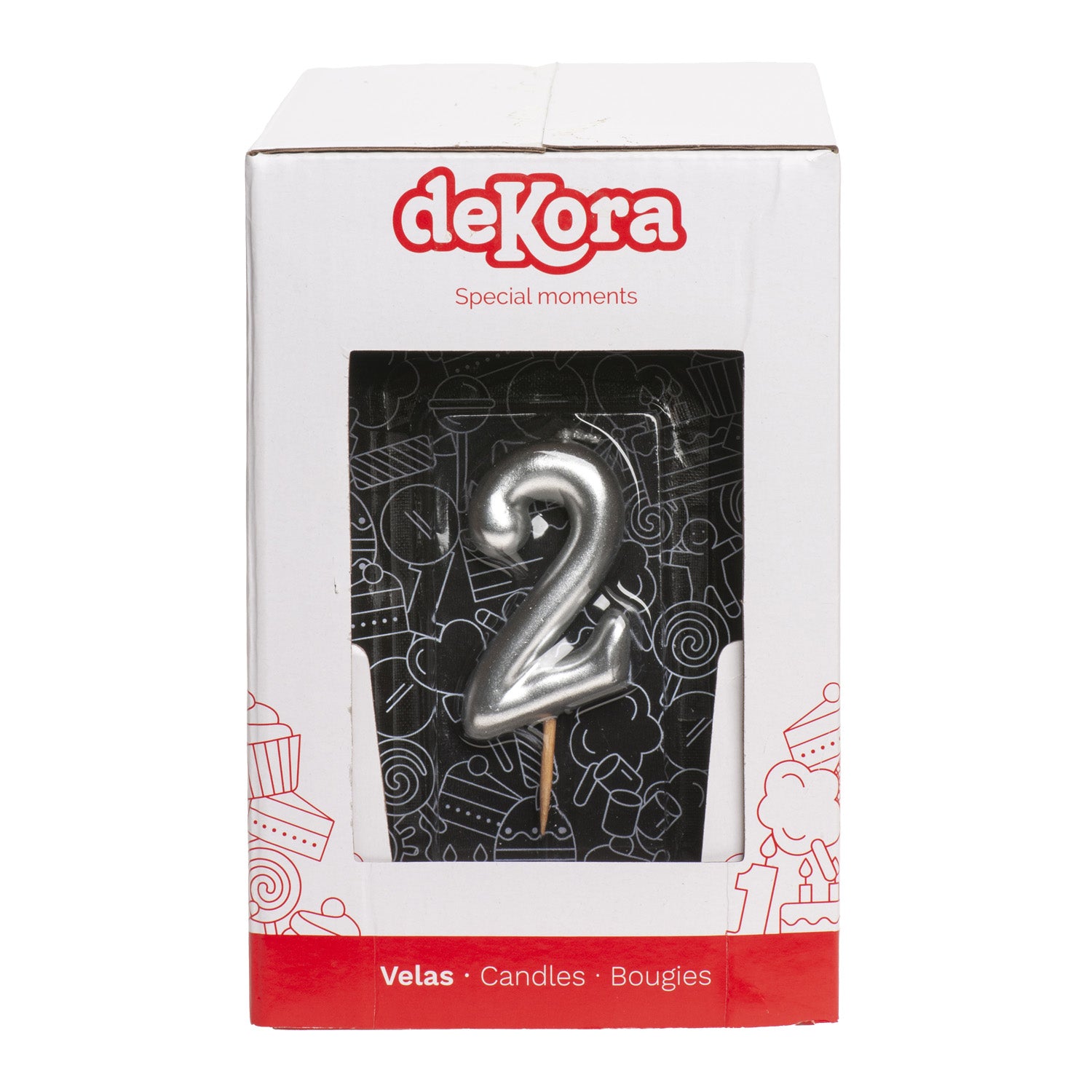 VELA ANIVERSÁRIO COMIC PRATA | Nº2