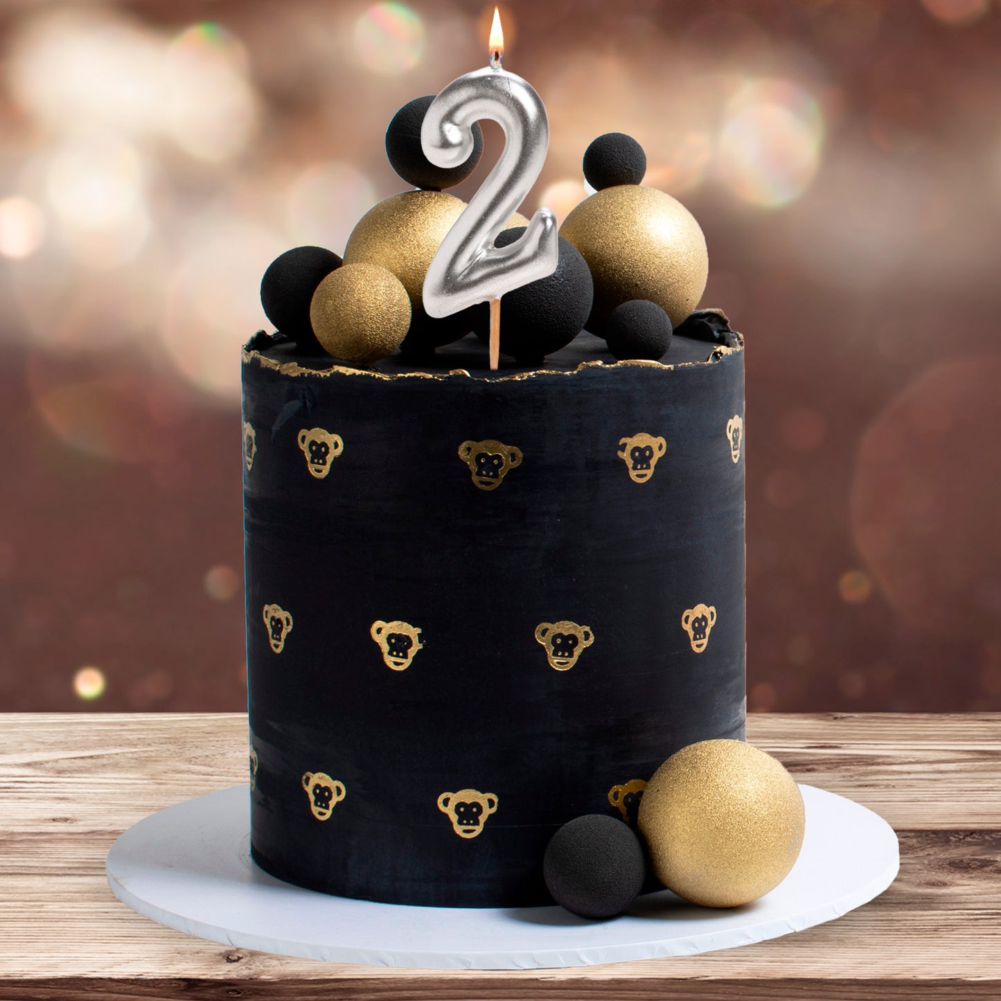 BOUGIE D'ANNIVERSAIRE COMIC EN ARGENT | Nº2