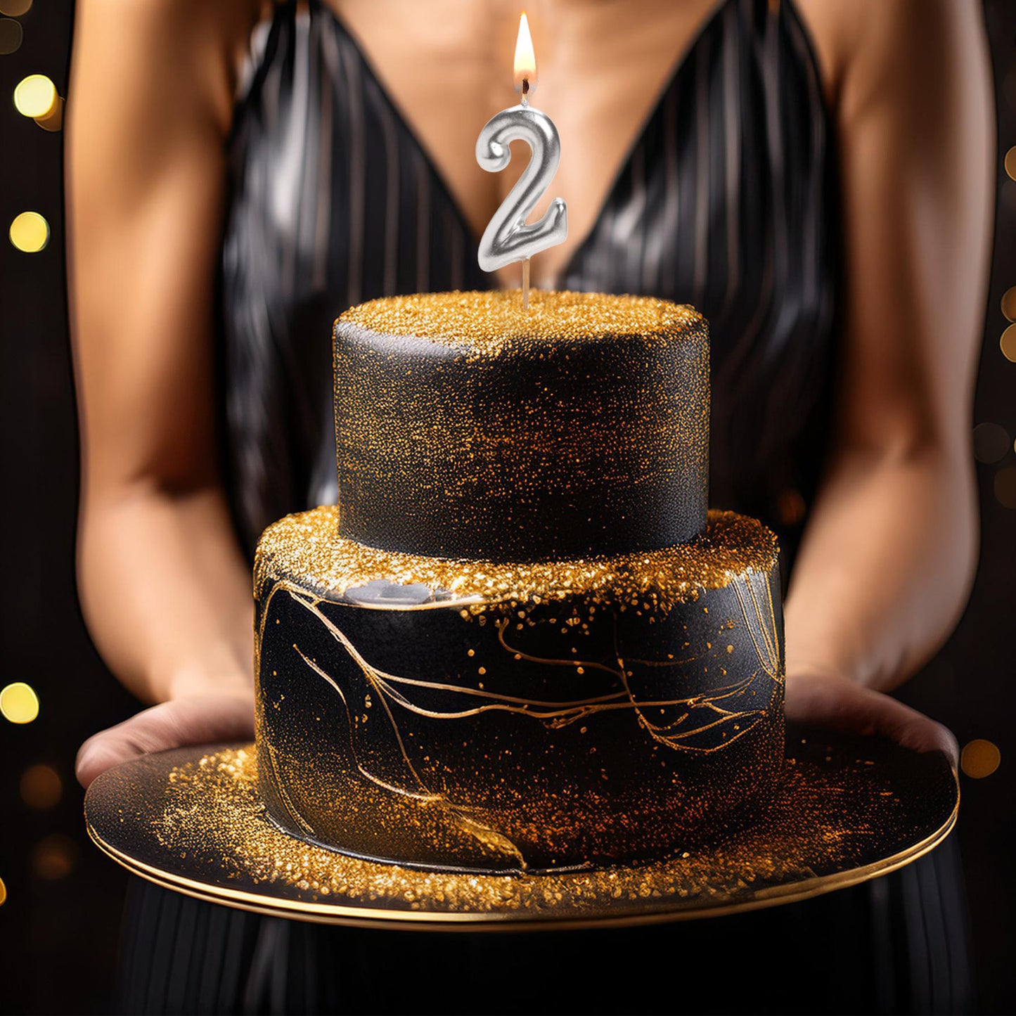 BOUGIE D'ANNIVERSAIRE COMIC EN ARGENT | Nº2