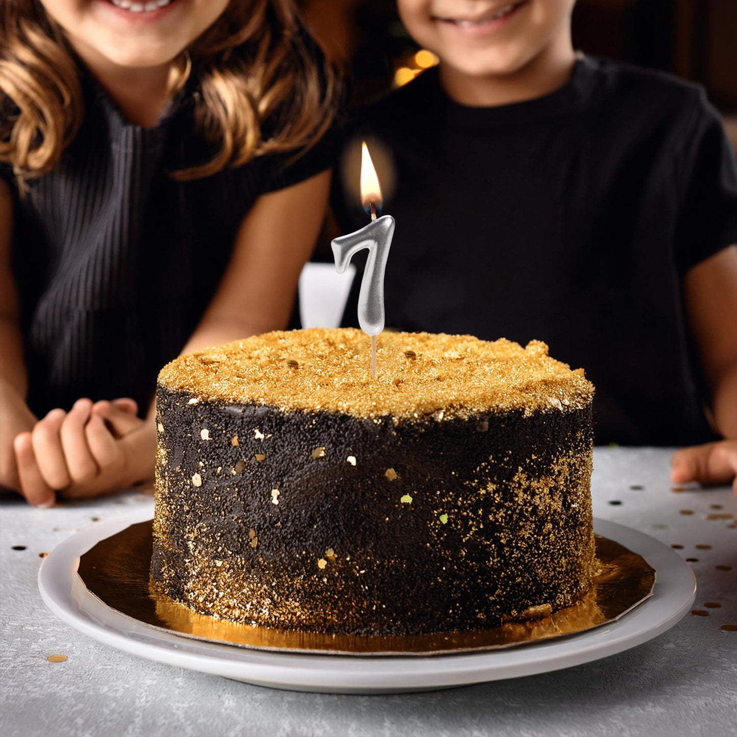 SILVER COMIC BIRTHDAY CANDLE | Nº7