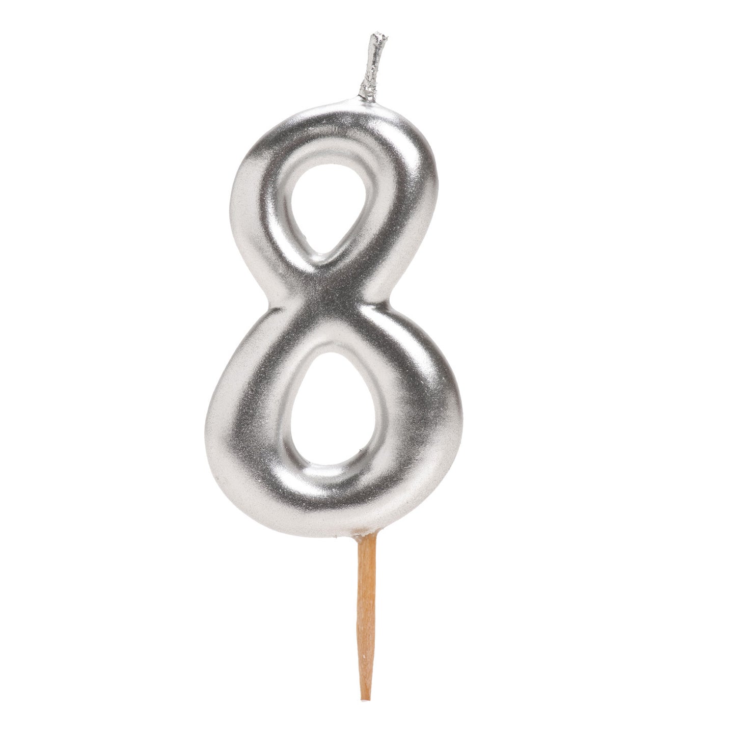 VELA ANIVERSÁRIO COMIC PRATA | Nº8