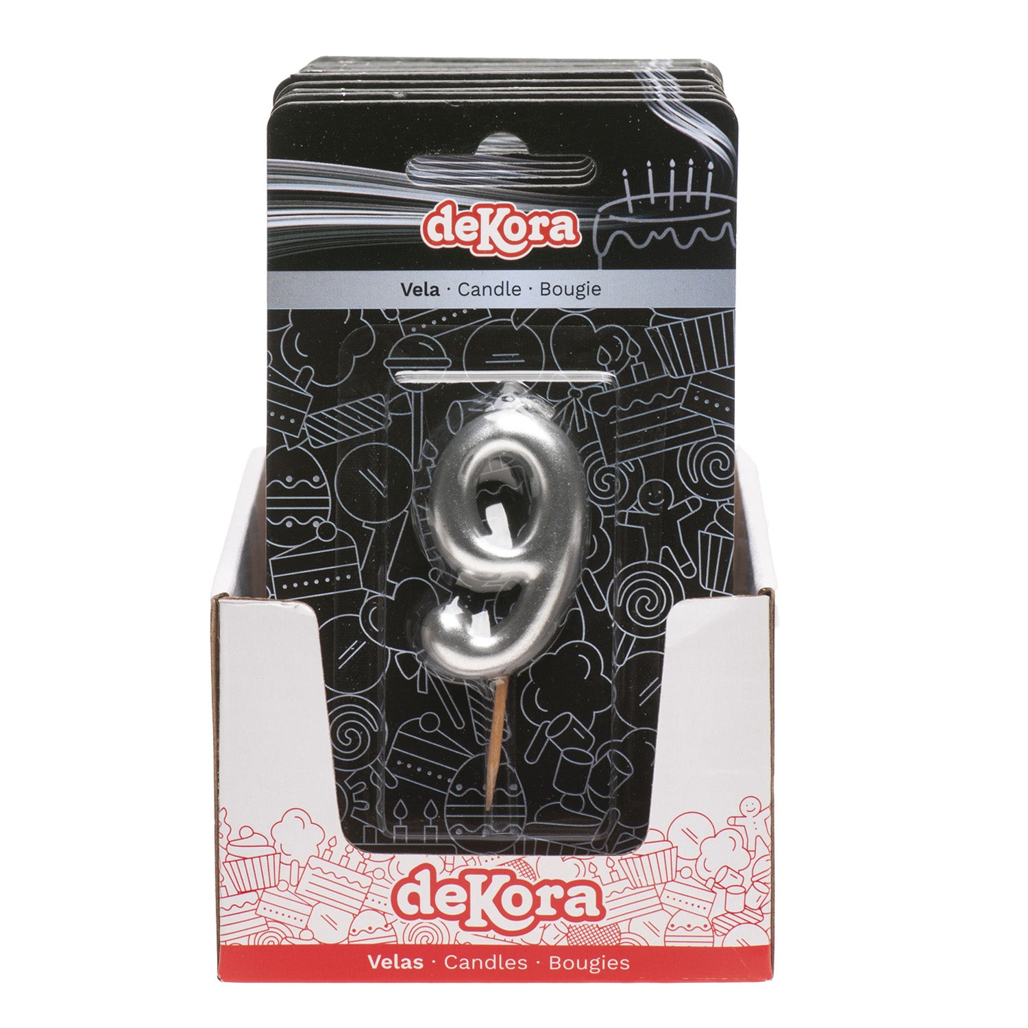 VELA ANIVERSÁRIO COMIC PRATA | Nº9