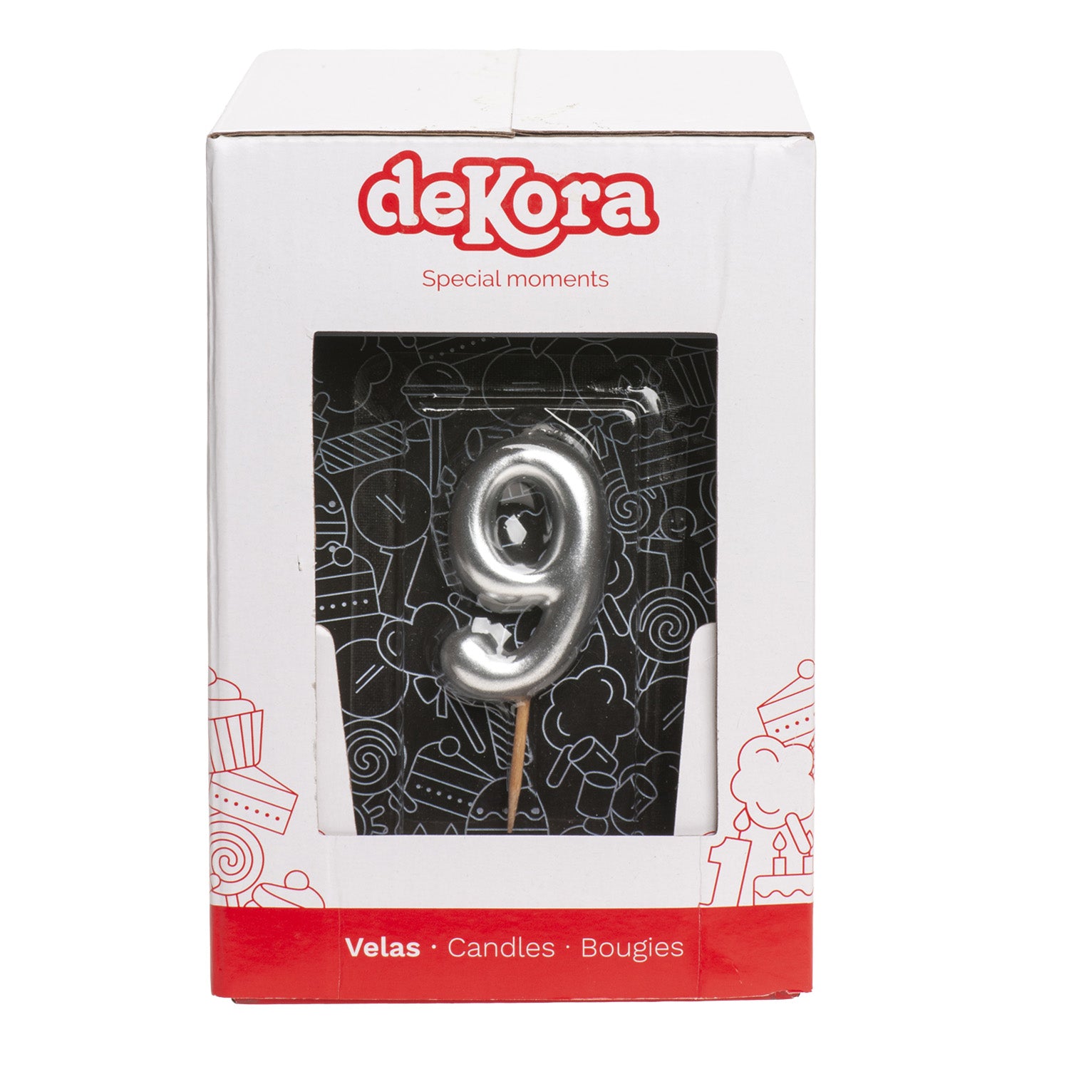 VELA ANIVERSÁRIO COMIC PRATA | Nº9