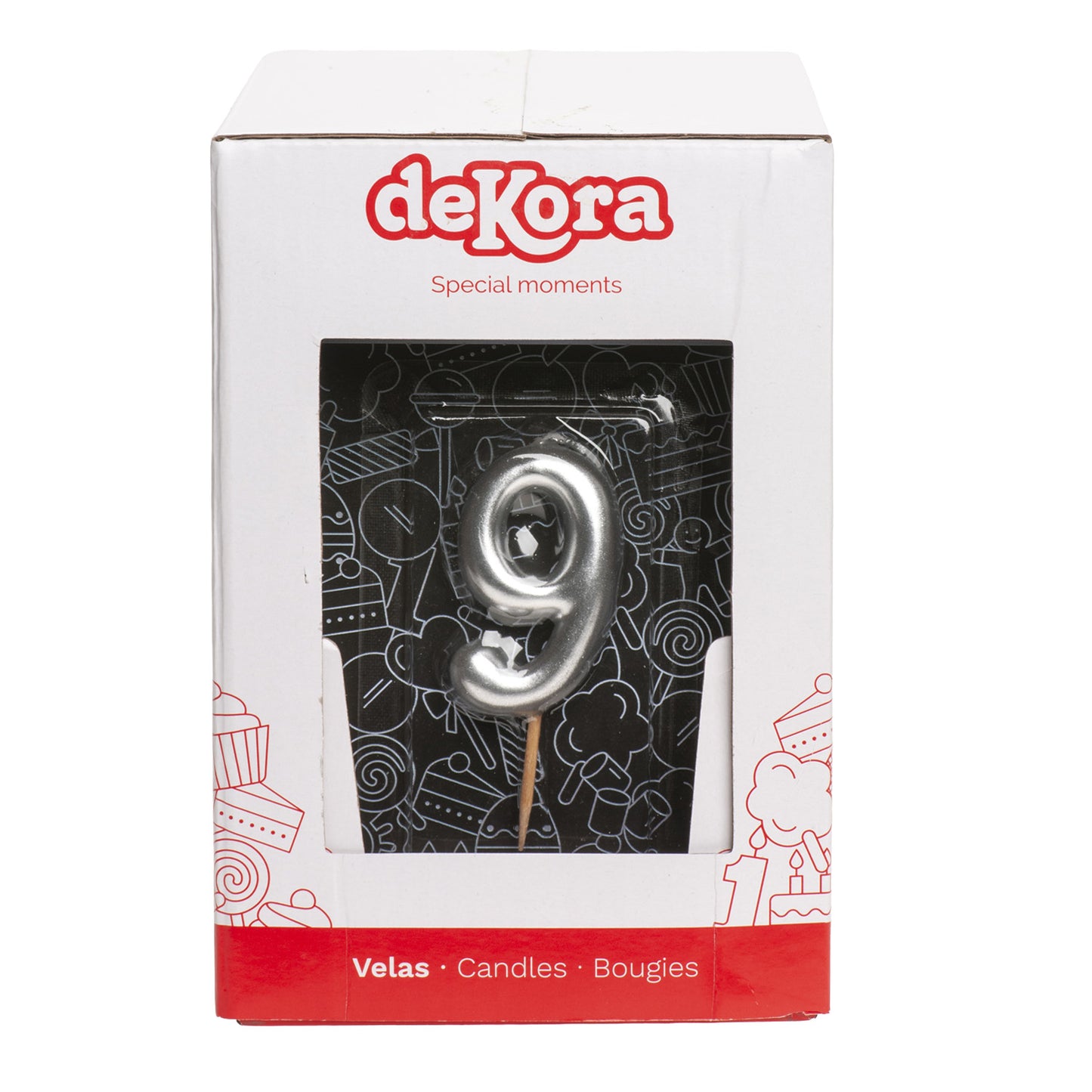 VELA ANIVERSÁRIO COMIC PRATA | Nº9