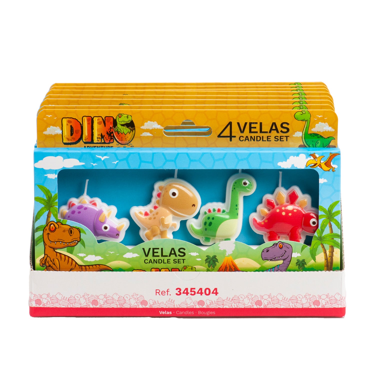 VELAS ANIVERSÁRIO DINOSSAURO 4UD