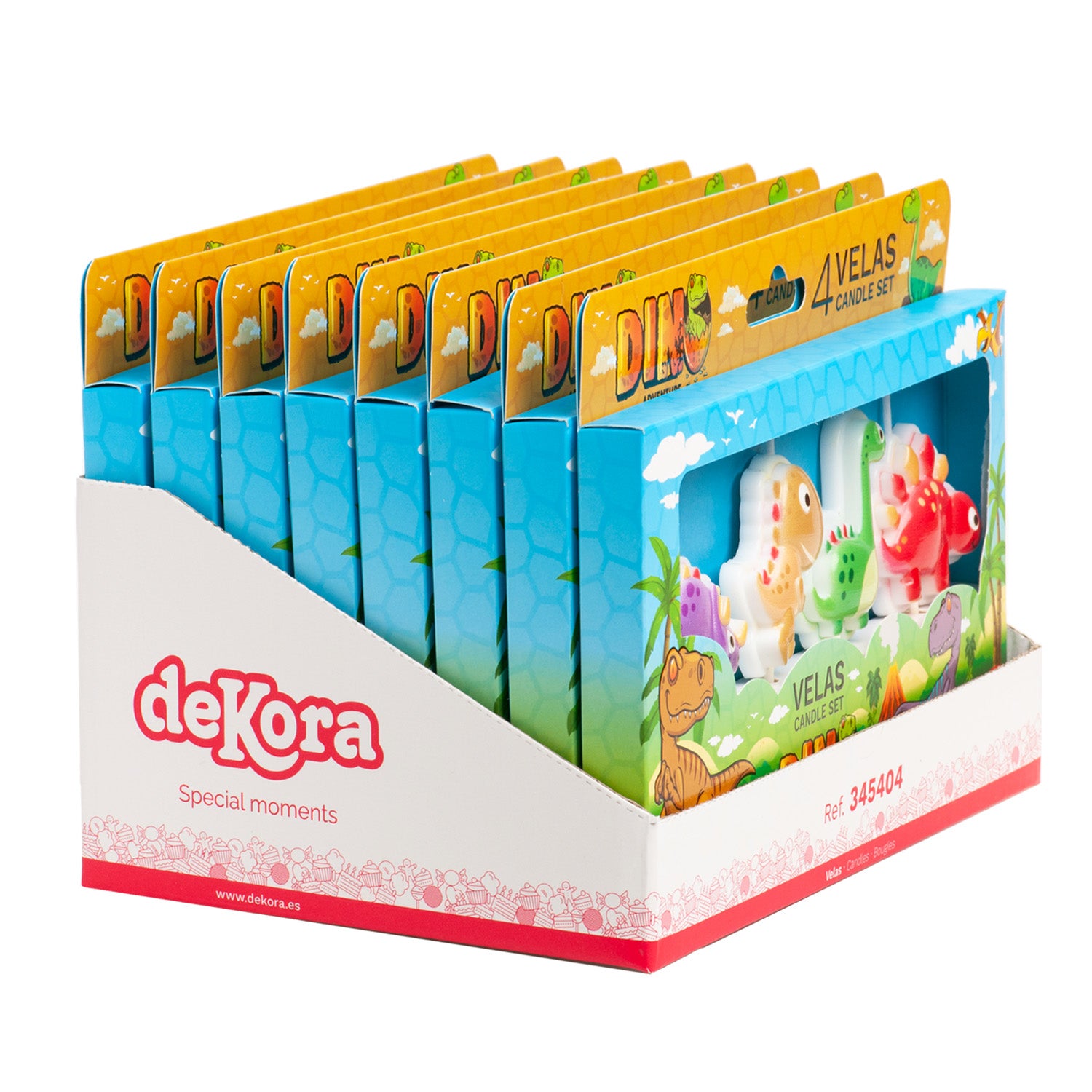 VELAS ANIVERSÁRIO DINOSSAURO 4UD