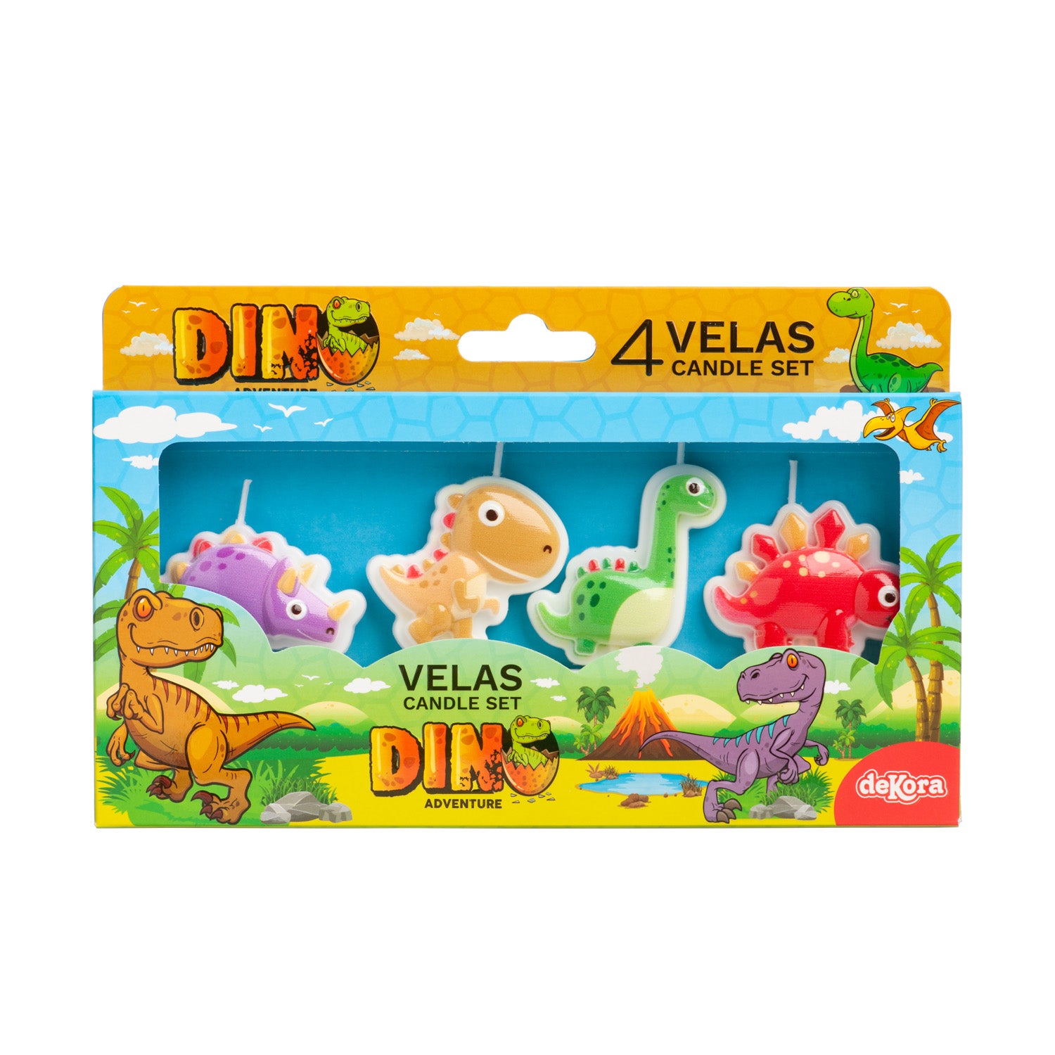 VELAS ANIVERSÁRIO DINOSSAURO 4UD