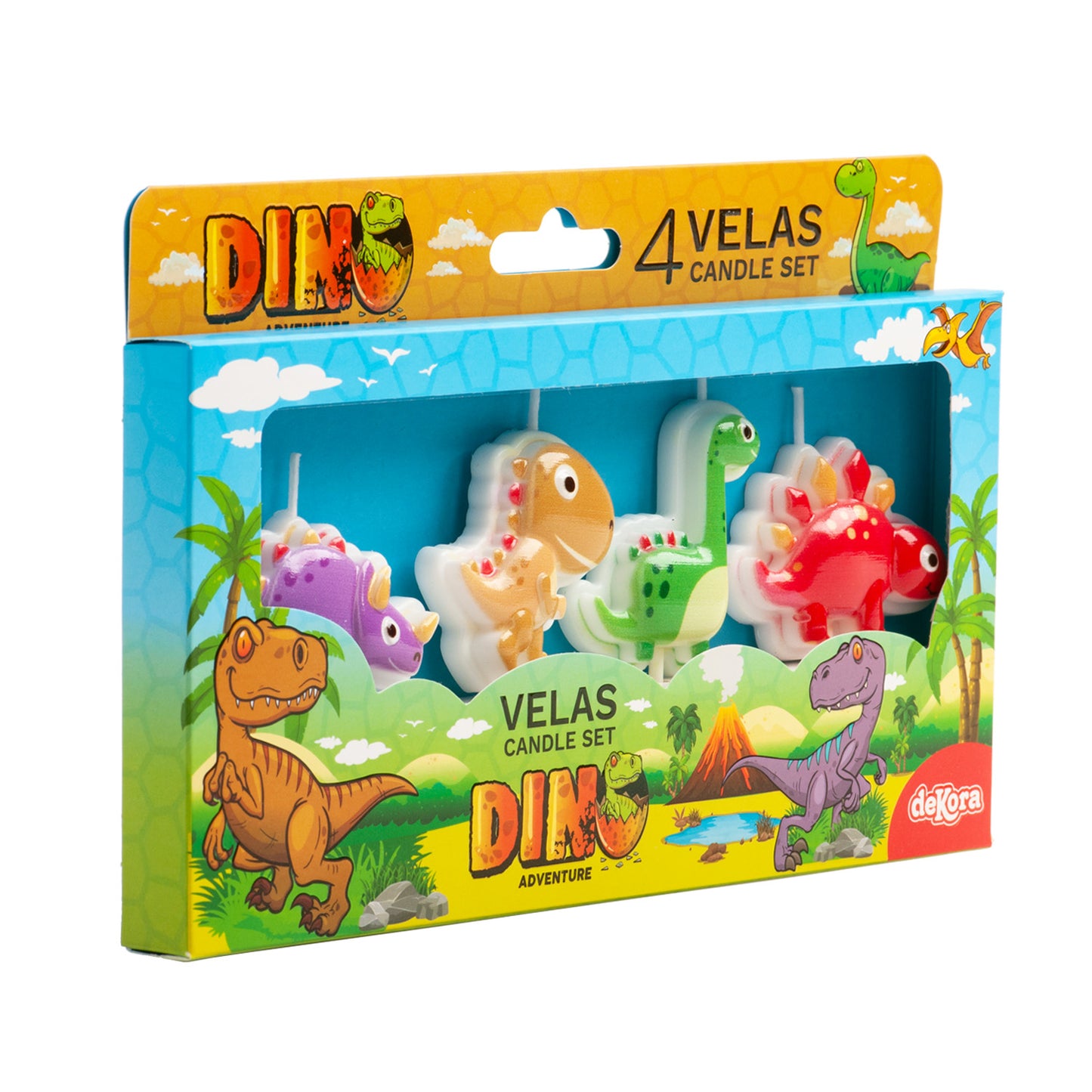 VELAS ANIVERSÁRIO DINOSSAURO 4UD