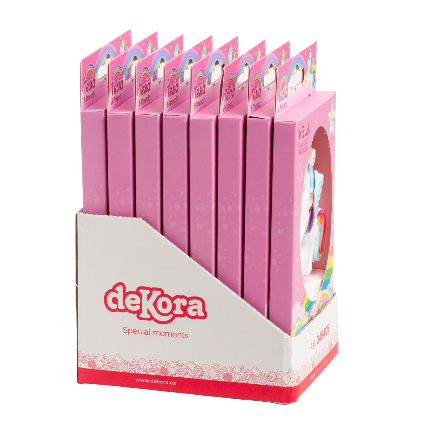 BOUGIE D'ANNIVERSAIRE LICORNE 8X6.2CM