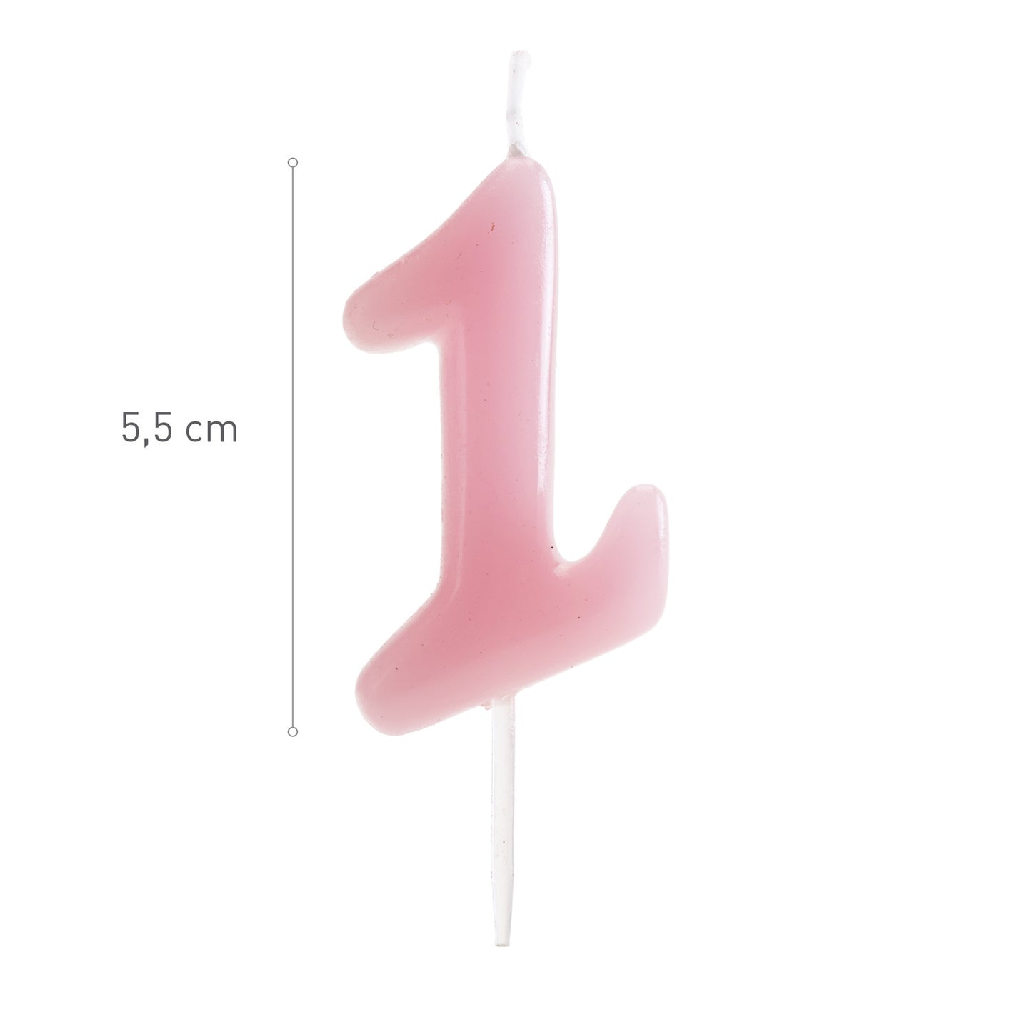 BOUGIE D´ANNIVERSAIRE COMIC BÉBÉ ROSE | Nº1