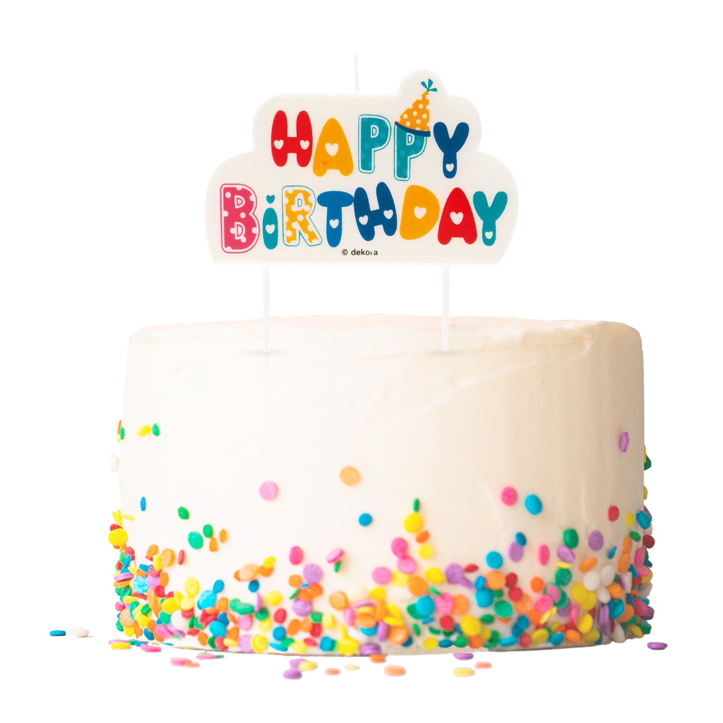 CANDELA DI COMPLEANNO HAPPY BIRTHDAY 10X6CM