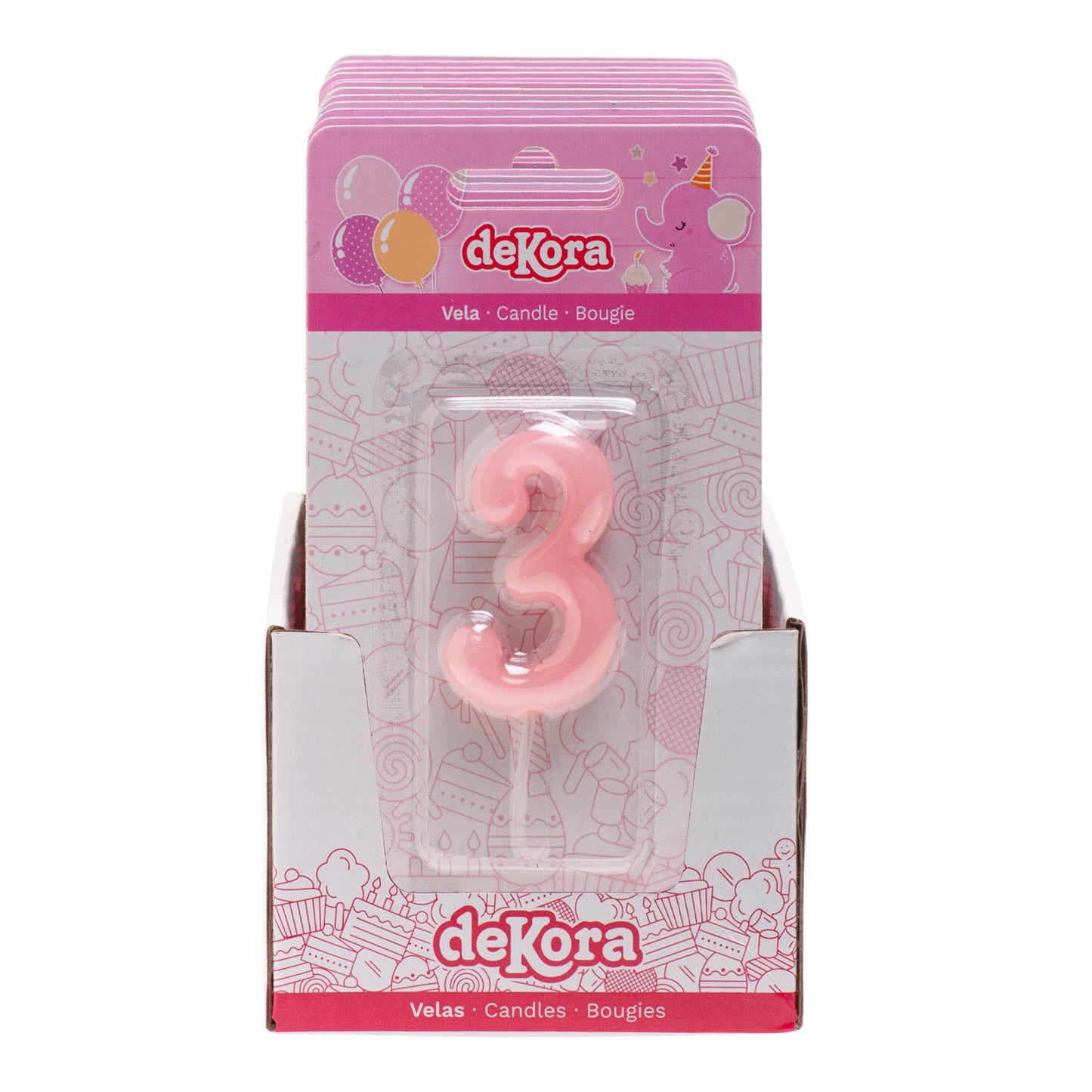 VELA ANIVERSÁRIO COMIC BEBÊ ROSA | Nº3