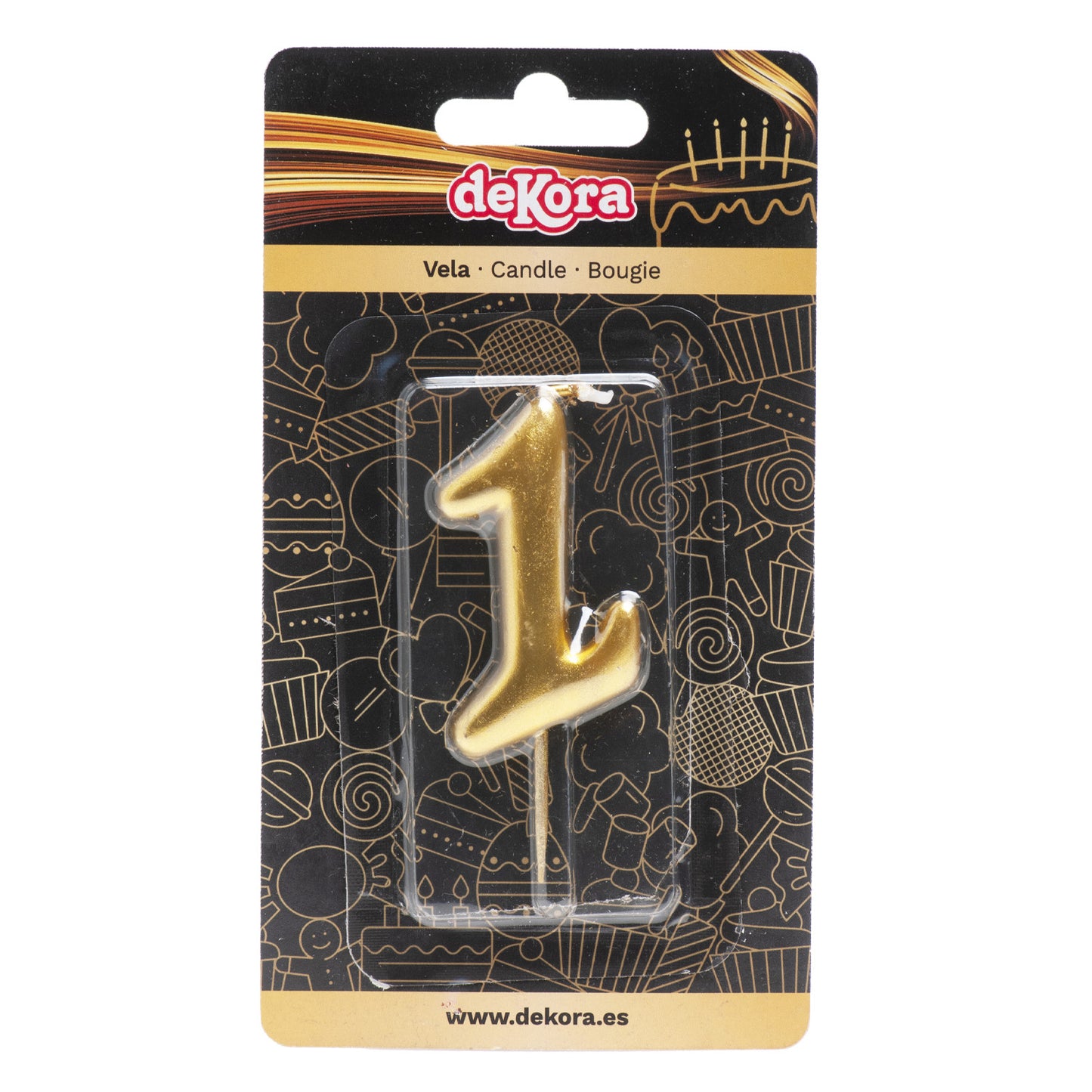 GOLD COMIC BIRTHDAY CANDLE | Nº1