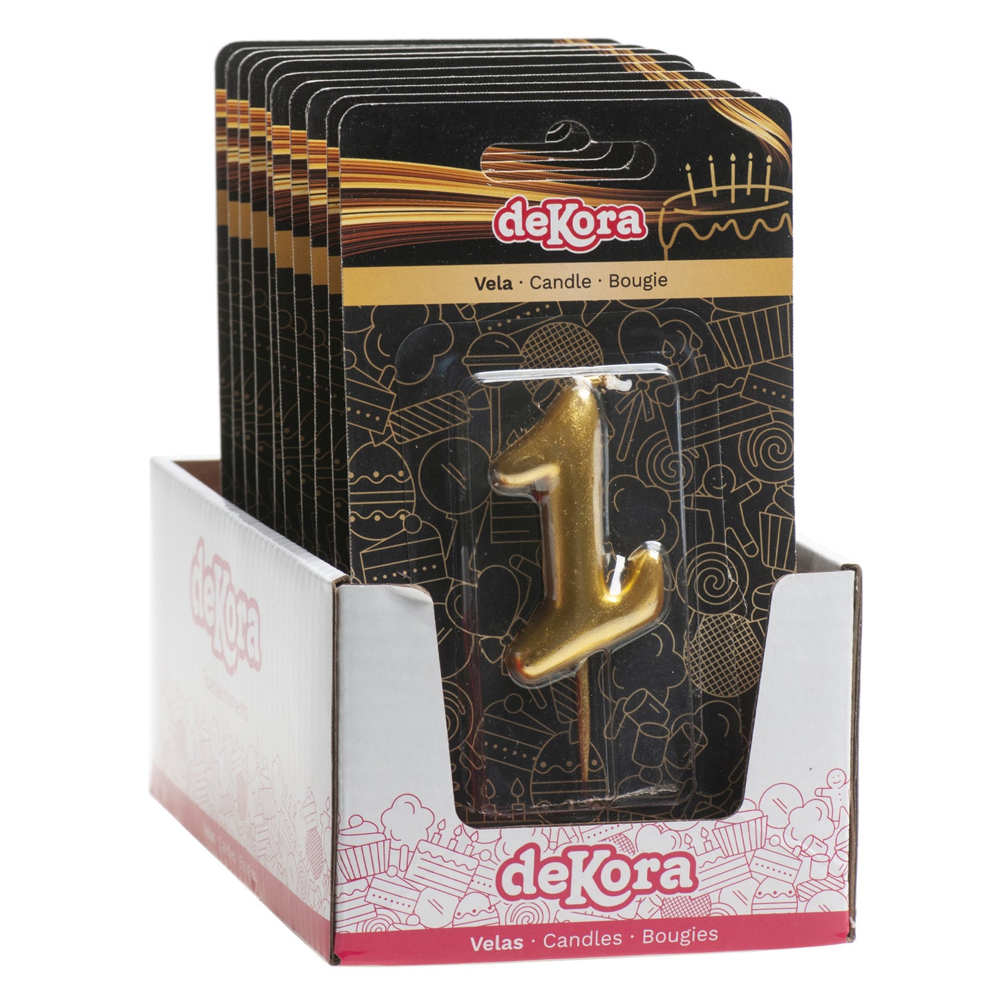 GOLD COMIC BIRTHDAY CANDLE | Nº1