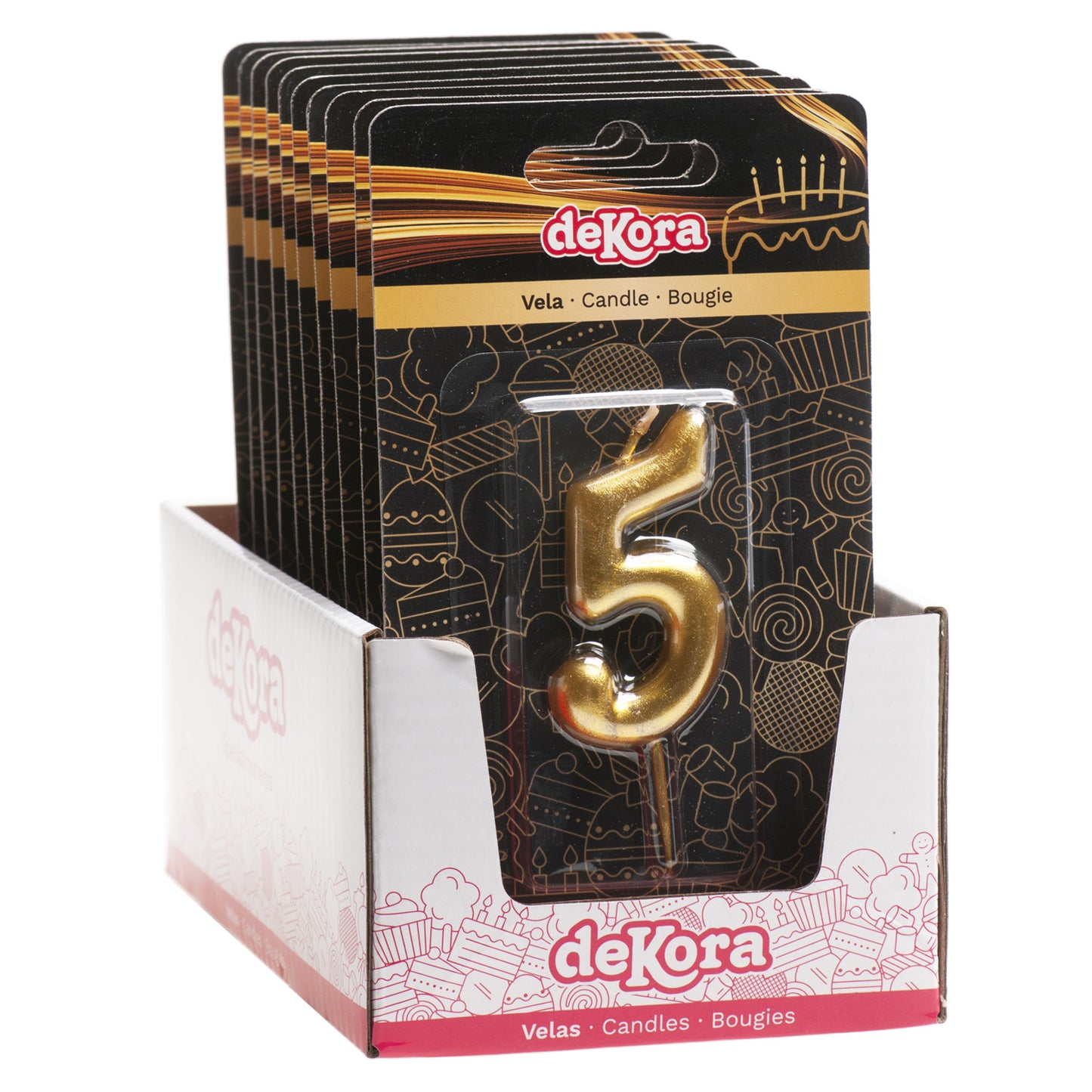 GOLD COMIC BIRTHDAY CANDLE | Nº5