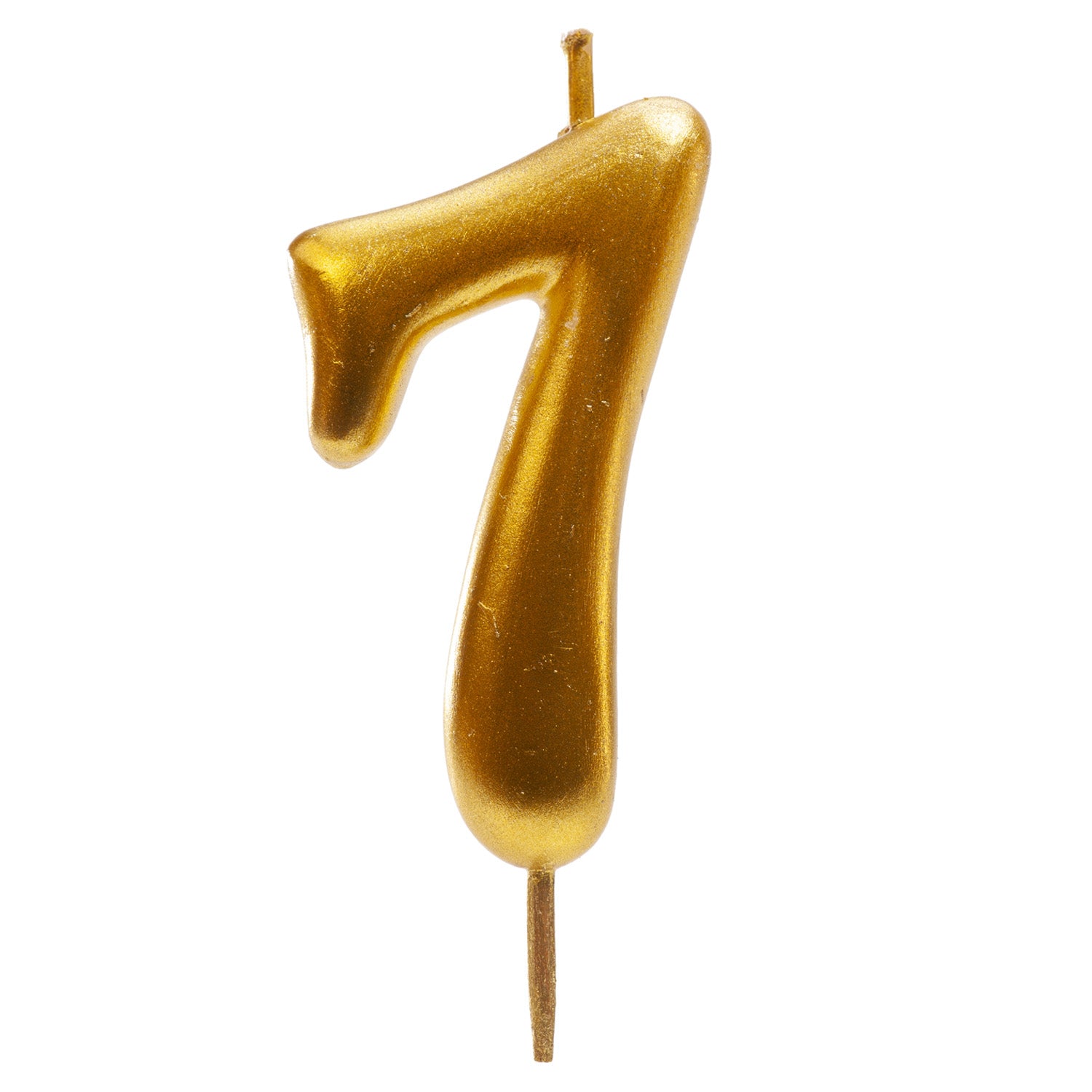 VELAS CUMPLEAÑOS COMIC ORO 5CM | Nº7