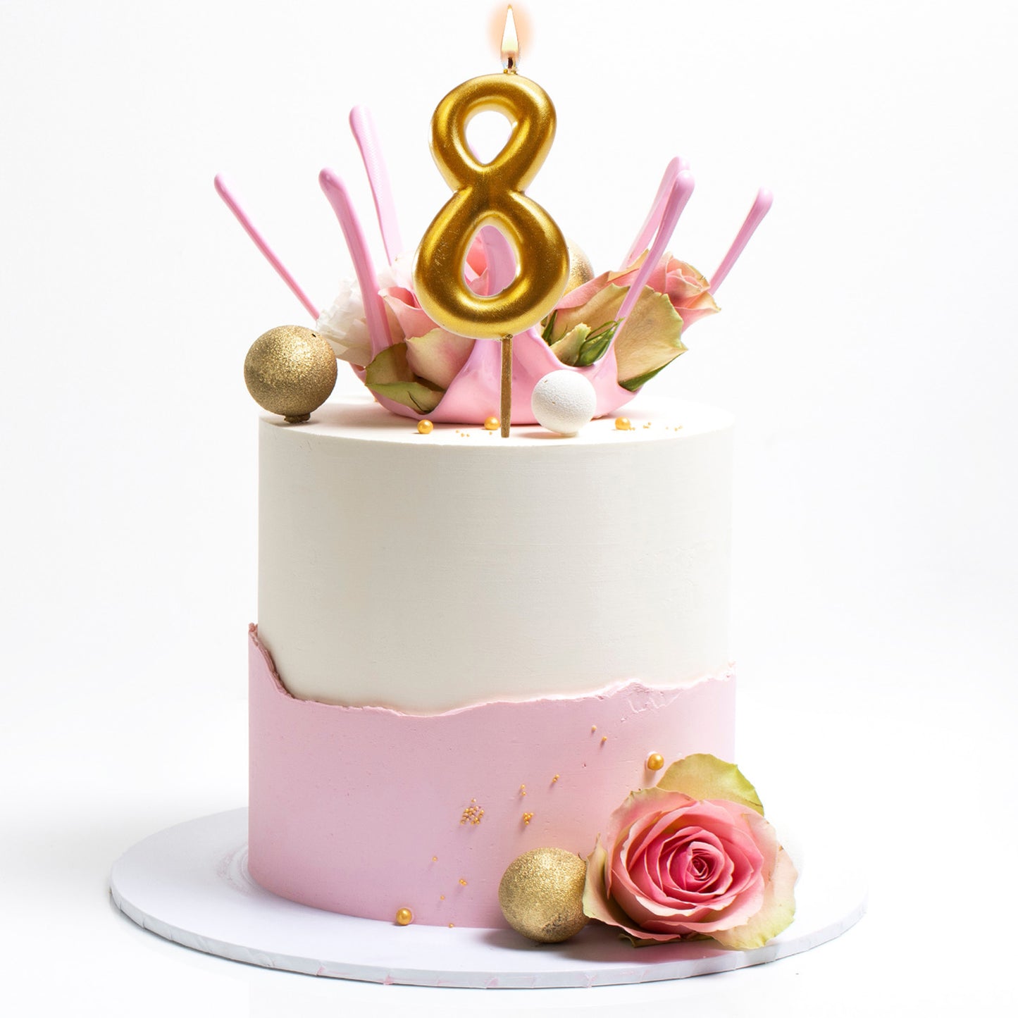 GOLD COMIC BIRTHDAY CANDLE | Nº8