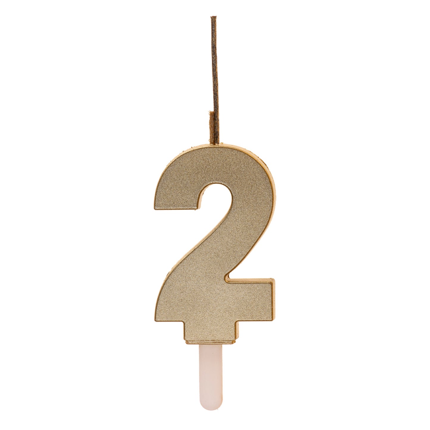 BOUGIES D'ANNIVERSAIRE PÉTILLANTES OR Nº2