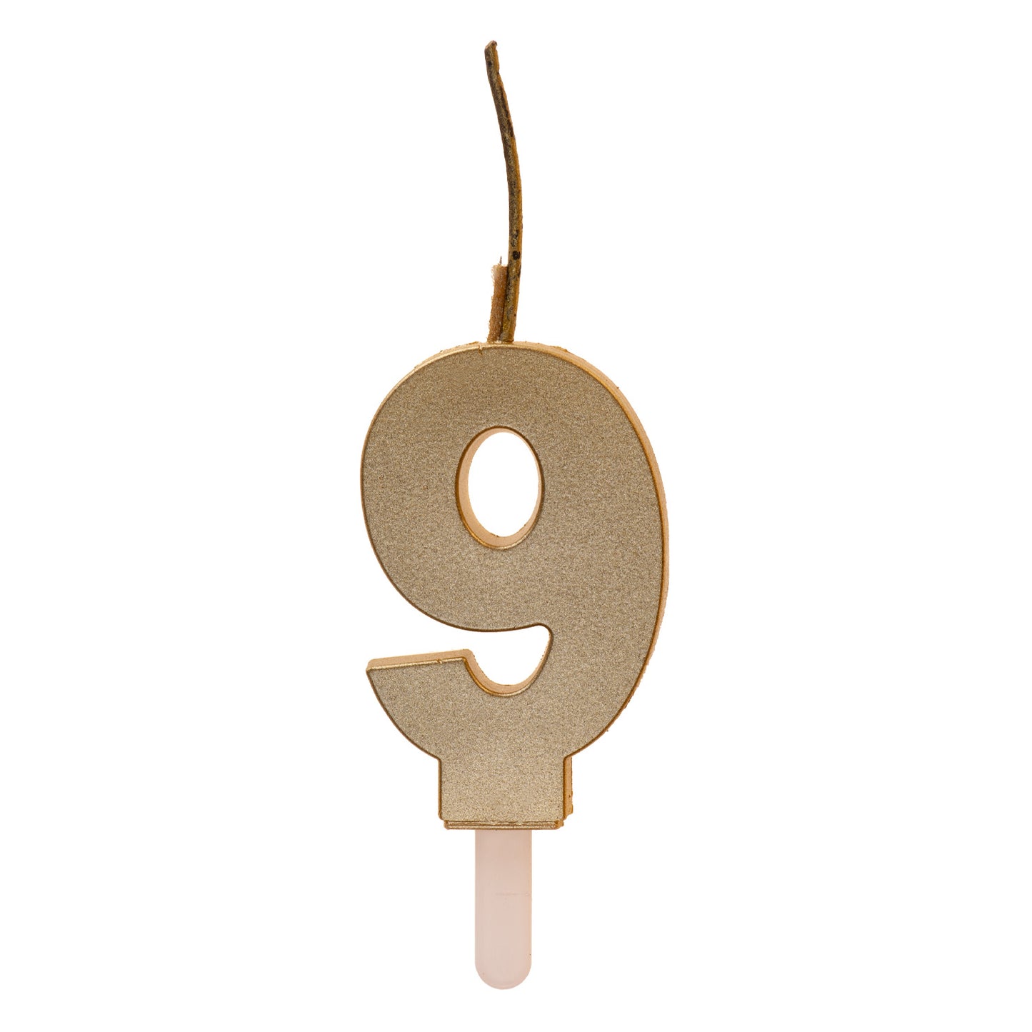 BOUGIES D'ANNIVERSAIRE PÉTILLANTES OR Nº9