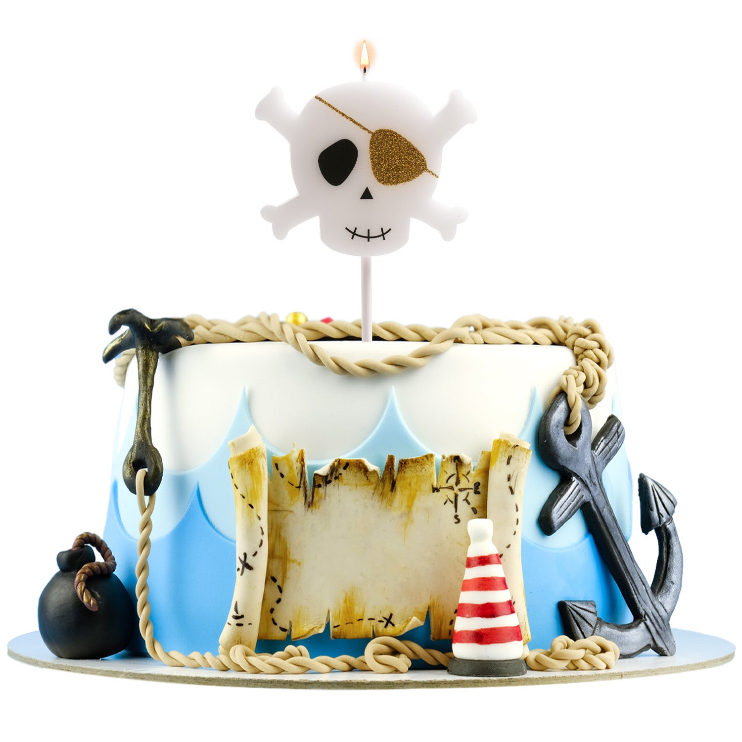 VELA DE ANIVERSÁRIO PIRATA 7.5CM