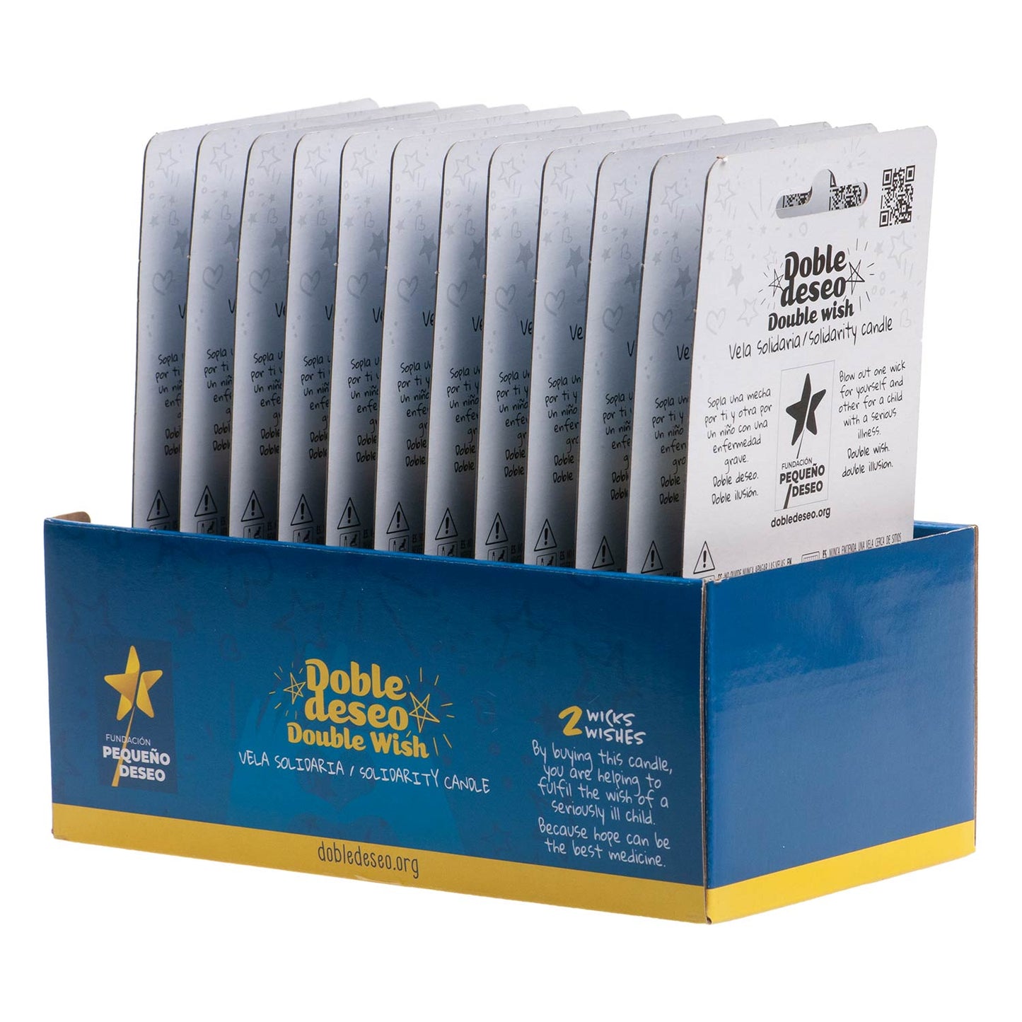 VELA ANIVERSÁRIO SOLIDÁRIA ESTRELA DESEJO DUPLO | Nº1