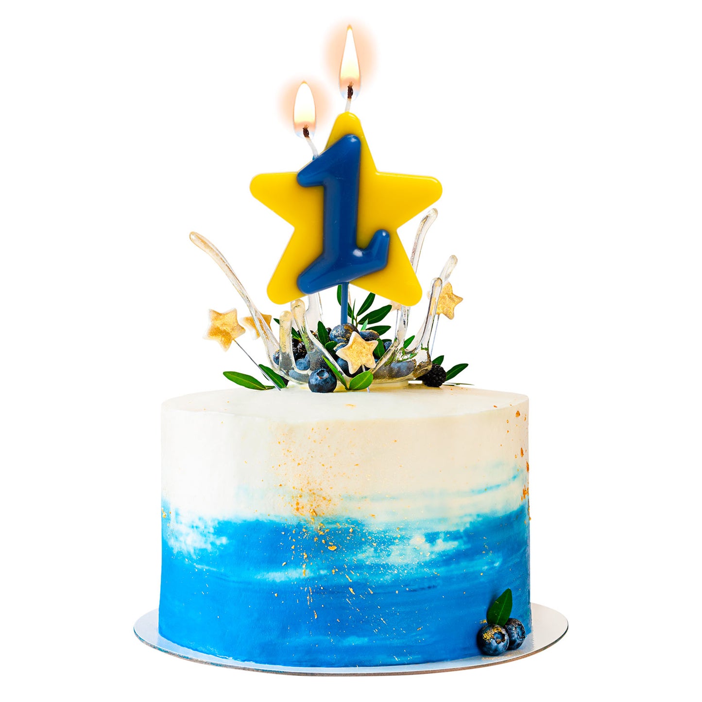 VELA ANIVERSÁRIO SOLIDÁRIA ESTRELA DESEJO DUPLO | Nº1