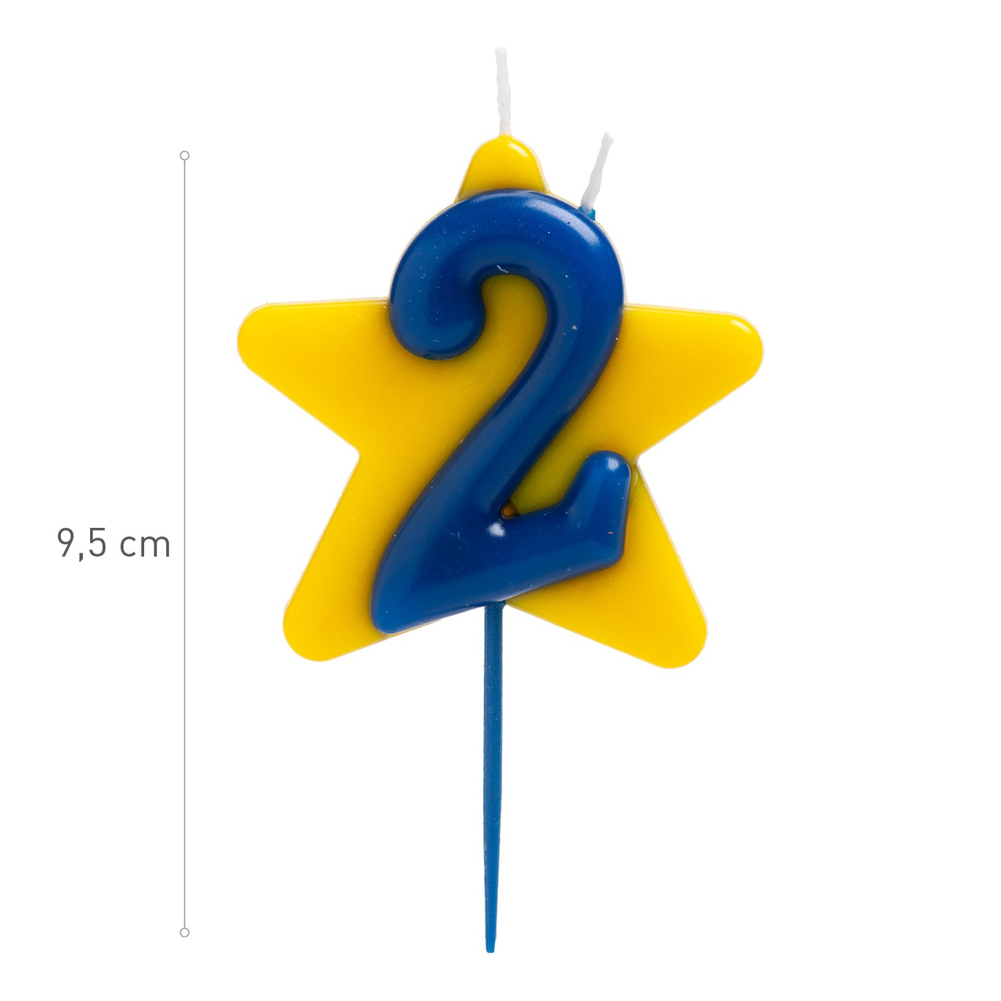 VELA ANIVERSÁRIO SOLIDÁRIA ESTRELA DESEJO DUPLO | Nº2