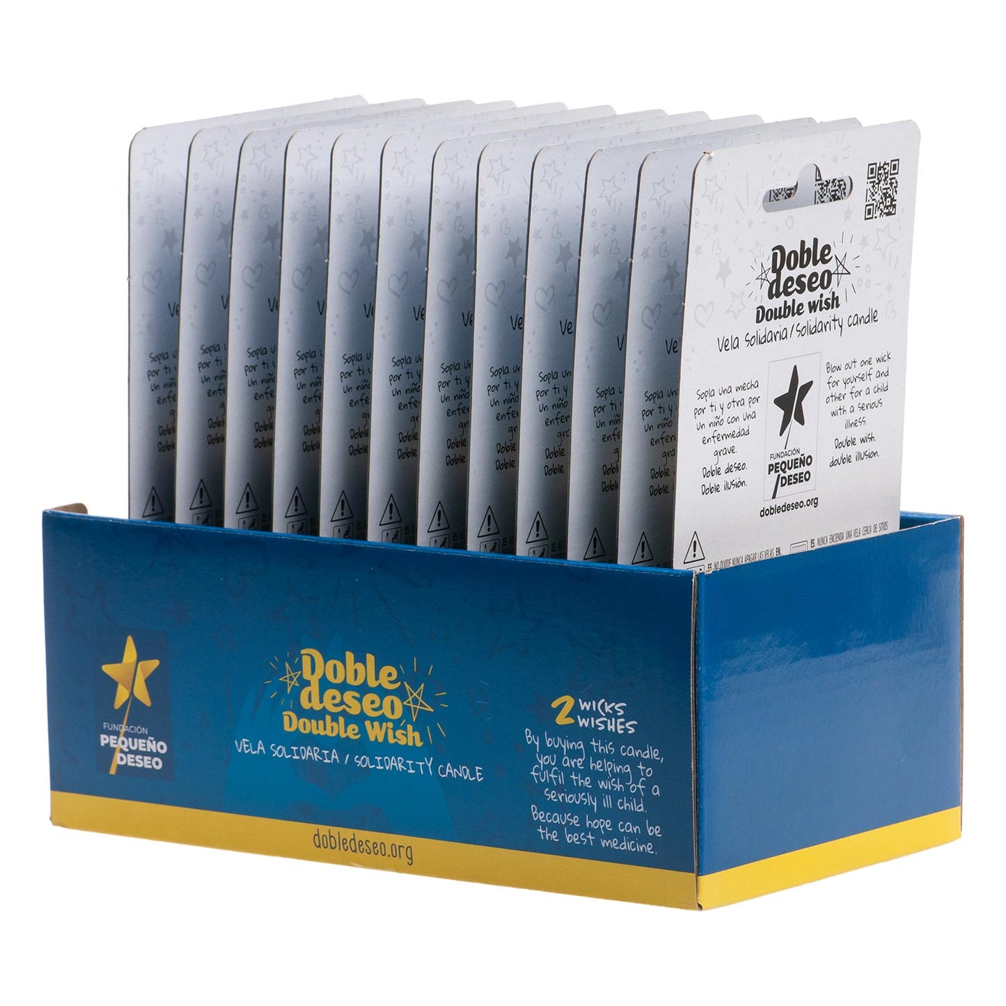 VELA ANIVERSÁRIO SOLIDÁRIA ESTRELA DESEJO DUPLO | Nº3